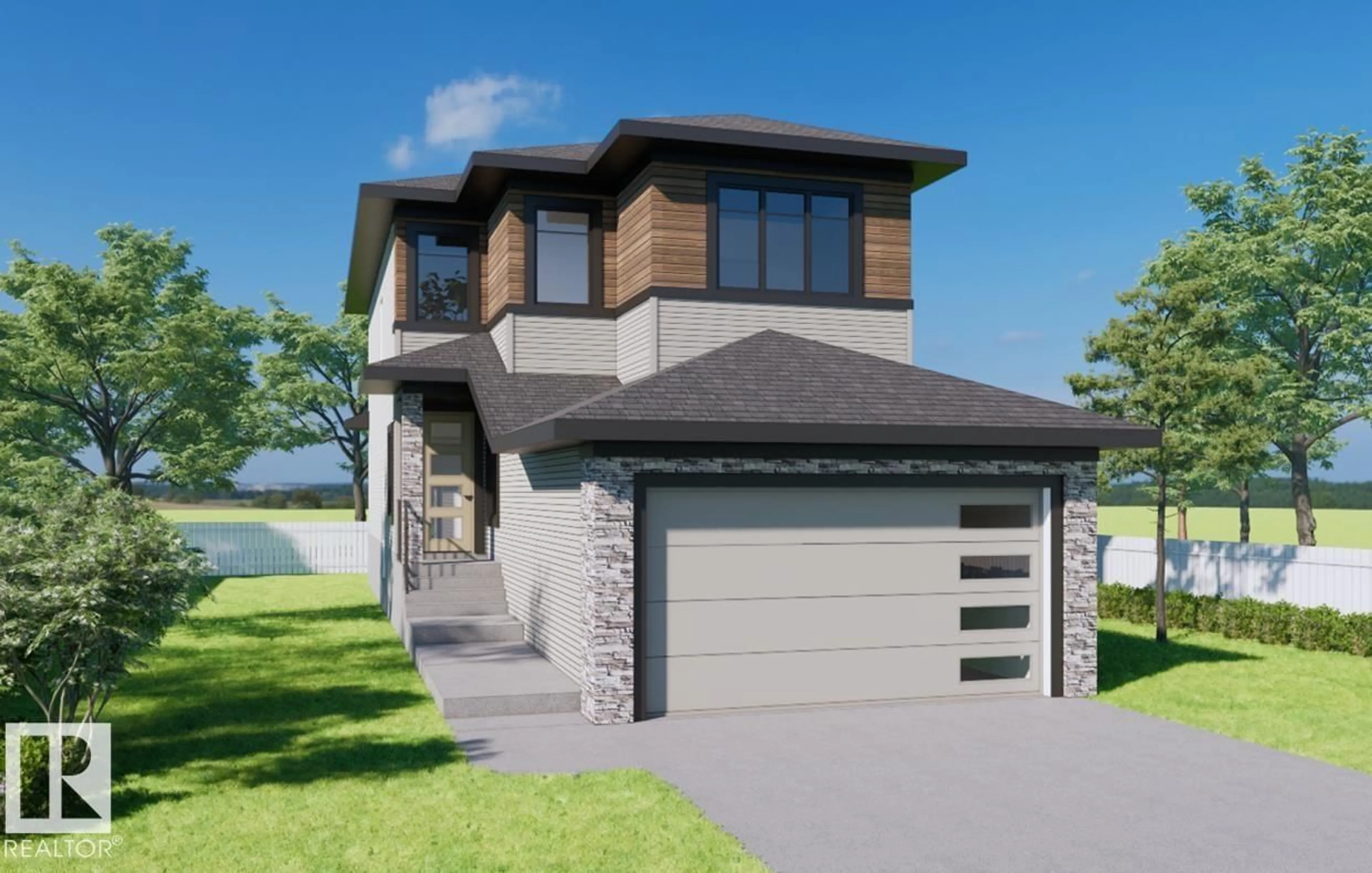 Home with brick exterior material, street for SW - 4651 17 ST, Edmonton Alberta T6X1Y4