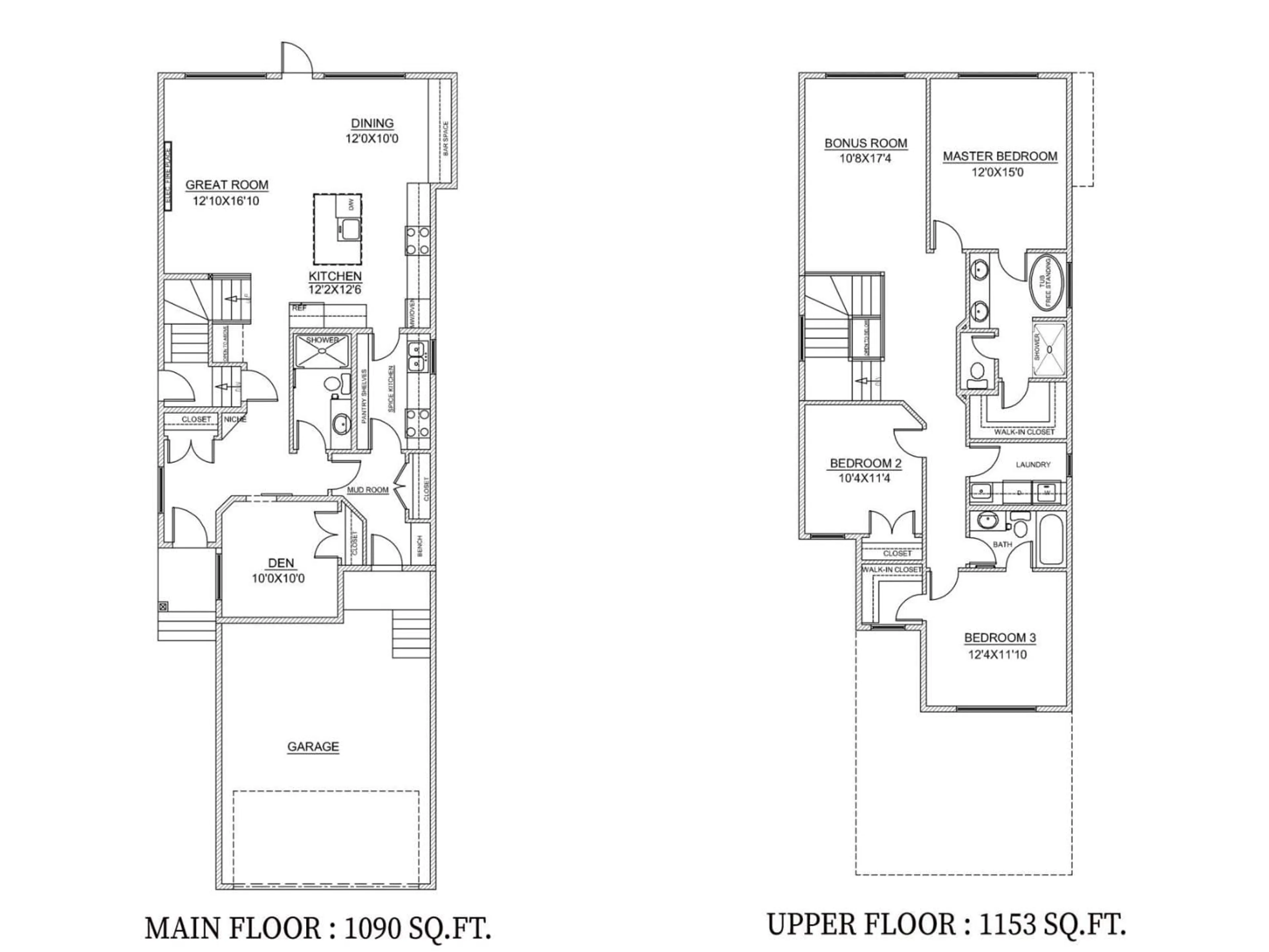 Floor plan for SW - 4651 17 ST, Edmonton Alberta T6X1Y4