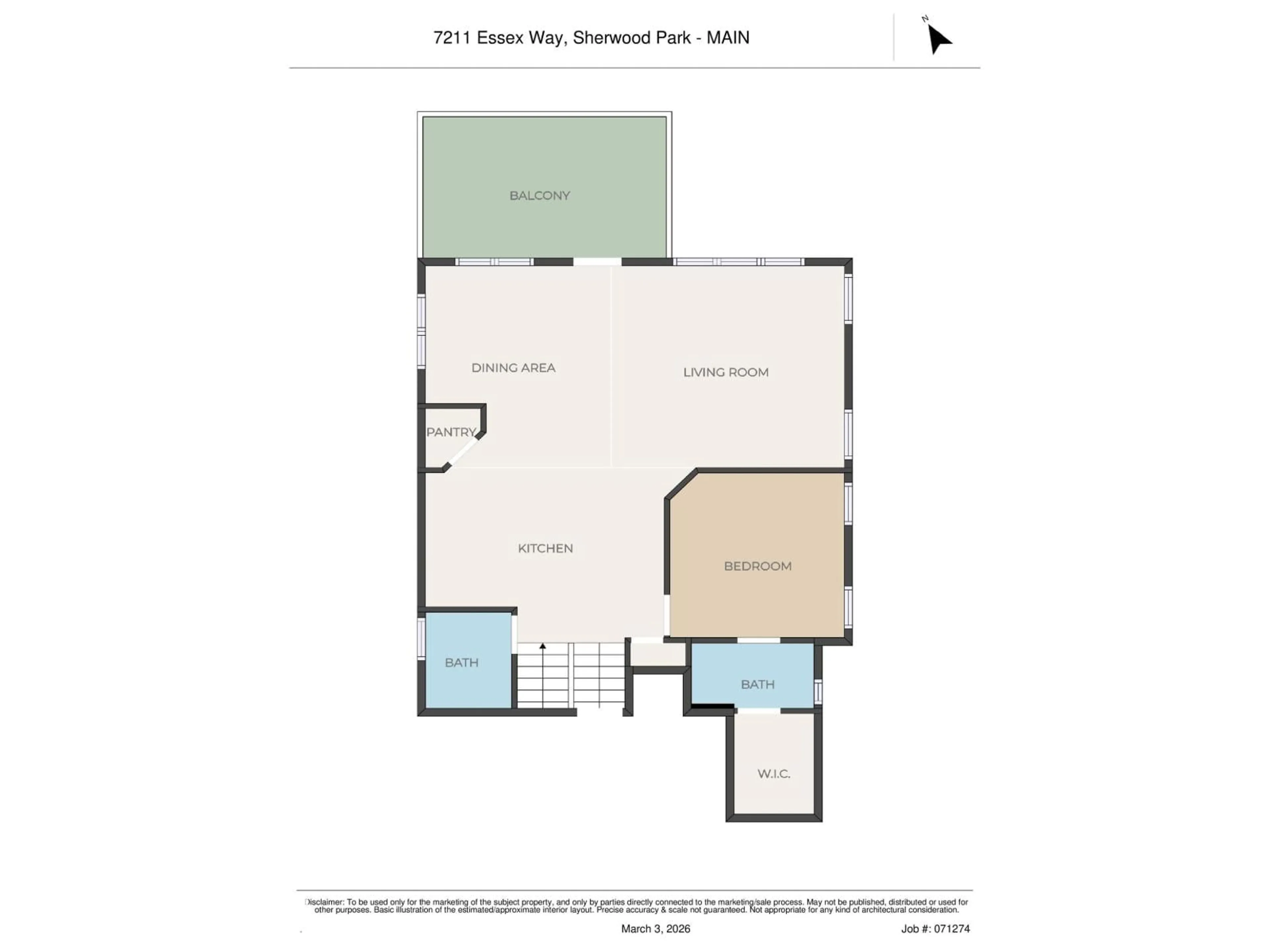 Floor plan for 7211 ESSEX WY, Sherwood Park Alberta T8H0L3