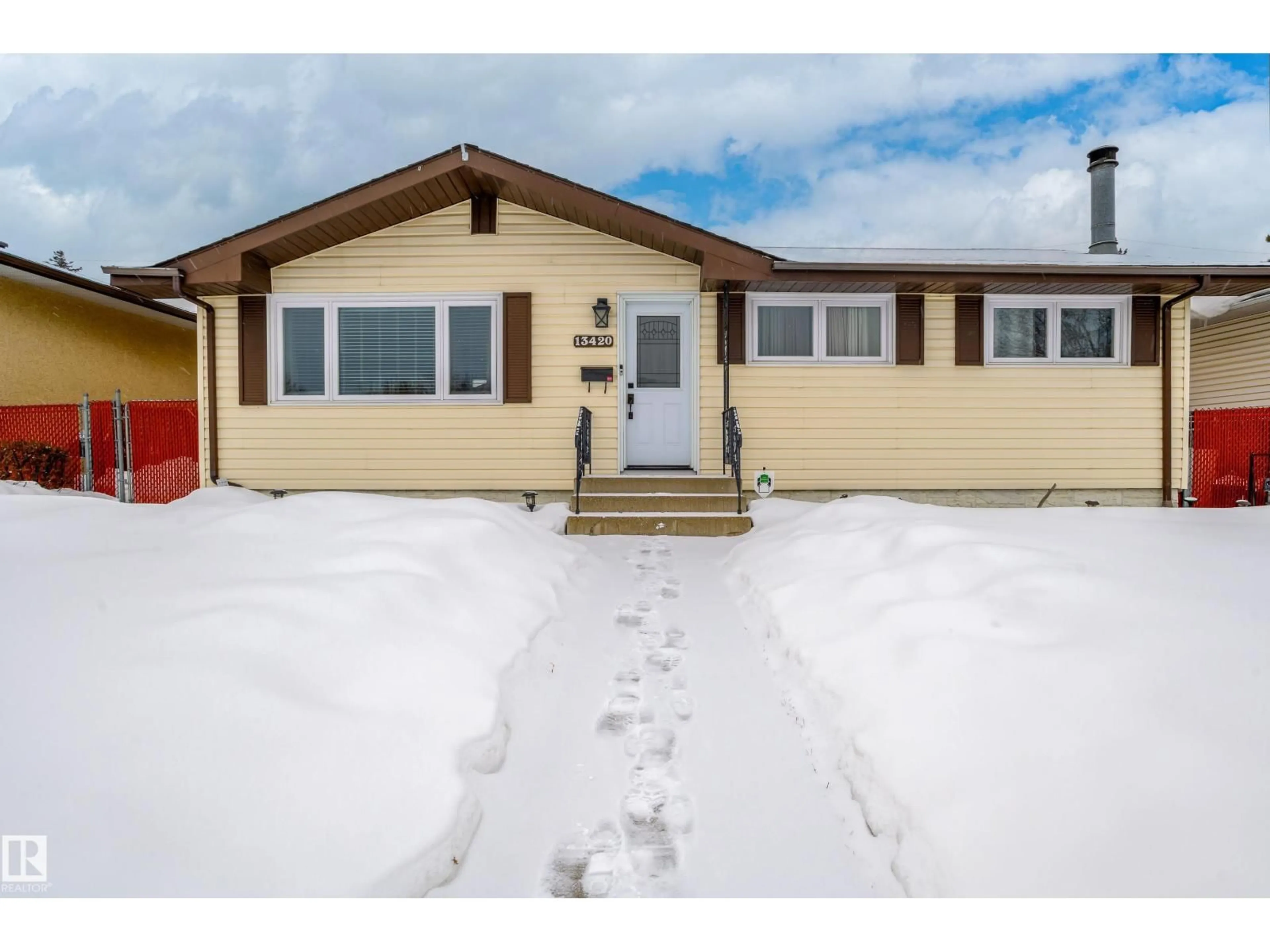 Home with vinyl exterior material, street for NW - 13420 113A ST, Edmonton Alberta T5E5C2