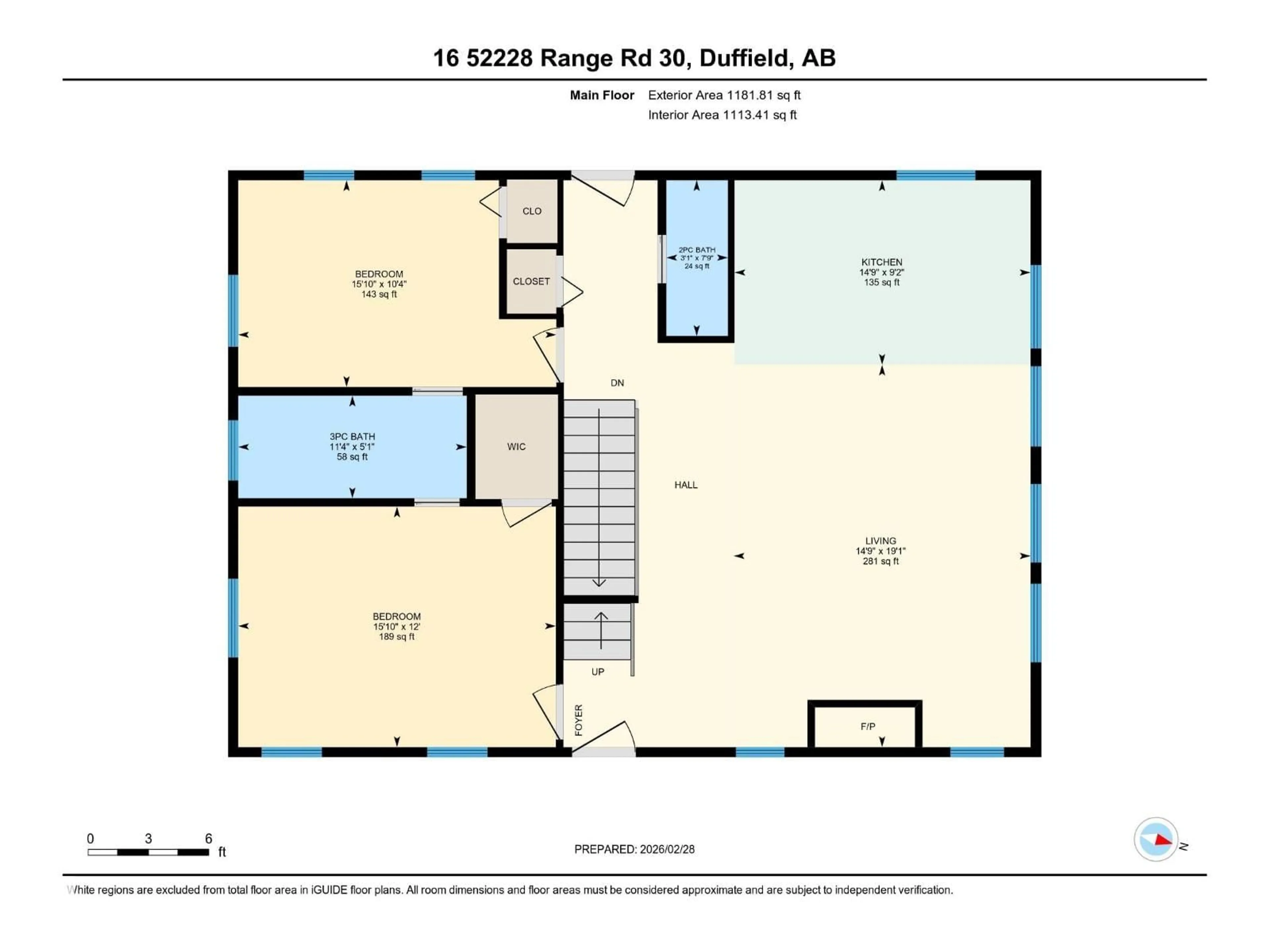Floor plan for 16 52228 RGE ROAD 30, Rural Parkland County Alberta T7Y2M5