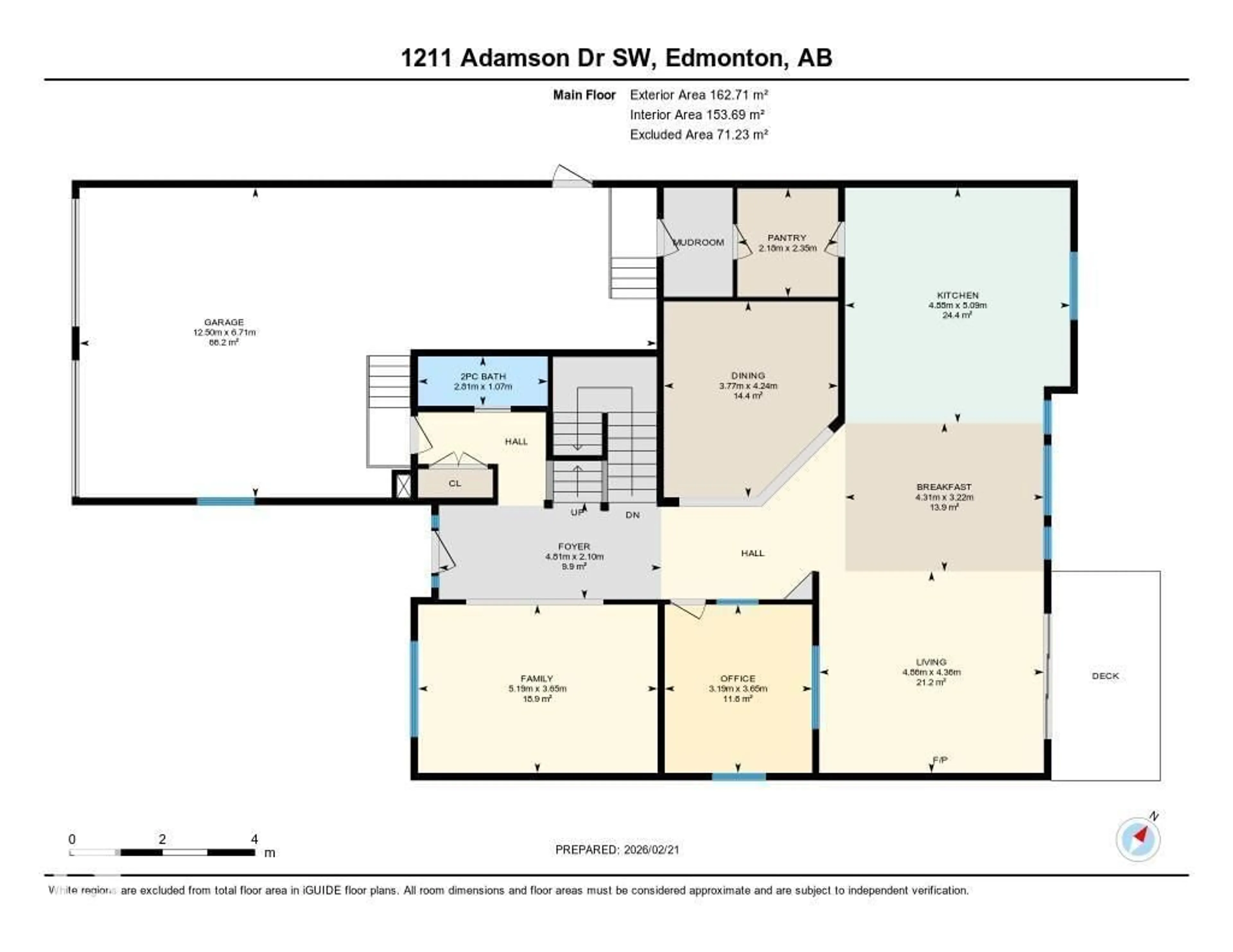 Floor plan for 1211 ADAMSON DR, Edmonton Alberta T5W0V5
