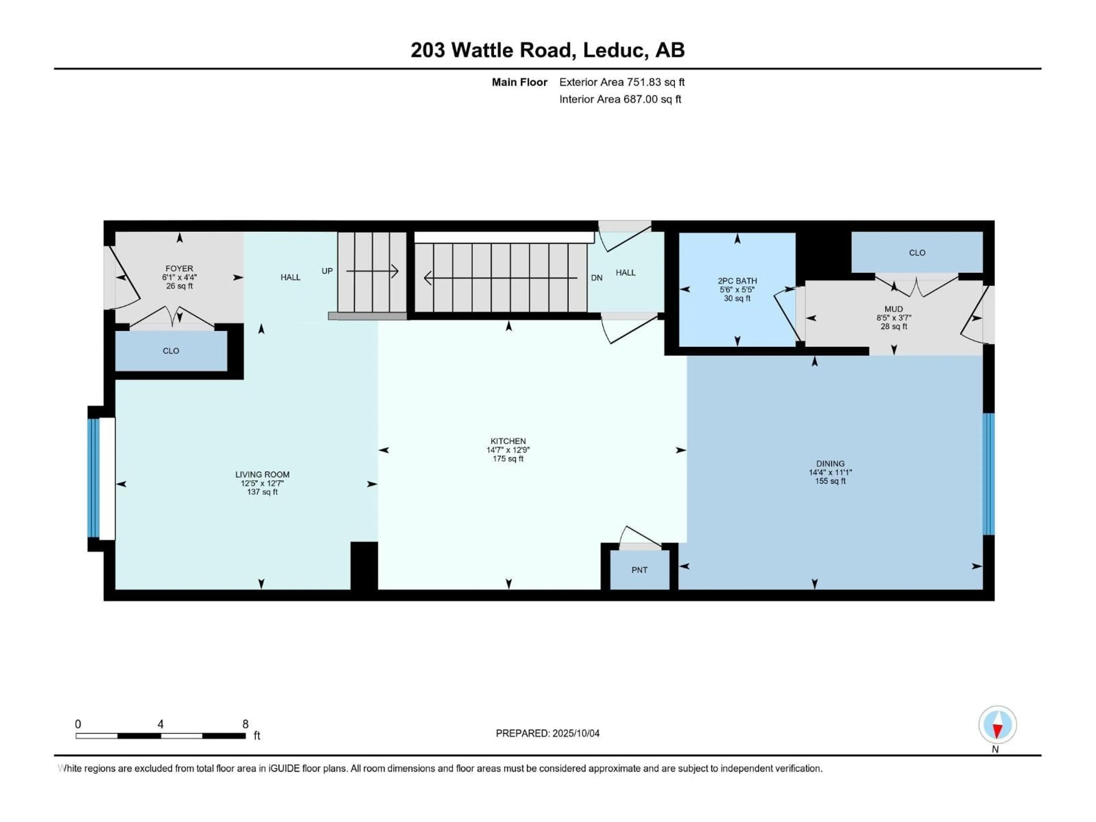 Floor plan for 203 WATTLE RD, Leduc Alberta T9E1L3
