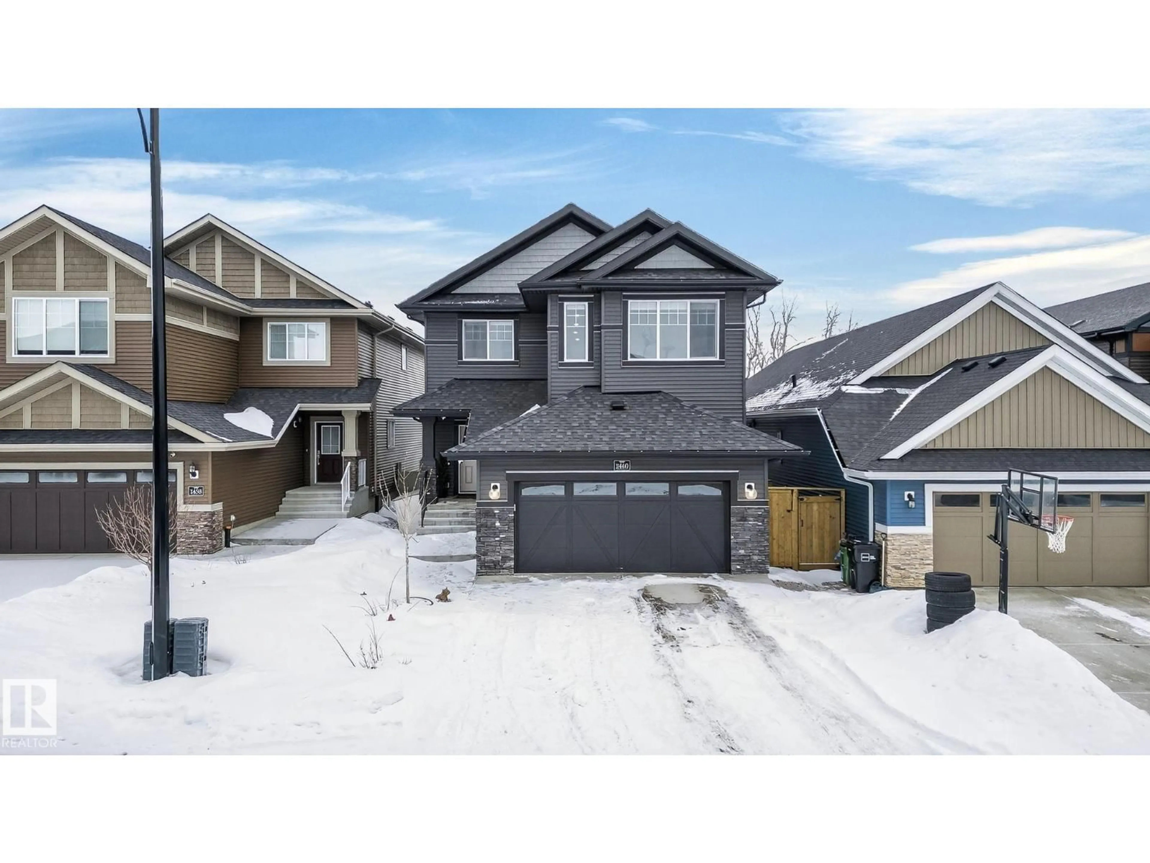 Home with vinyl exterior material, street for 1460 ENRIGHT LANDING LD, Edmonton Alberta T6M0Z2