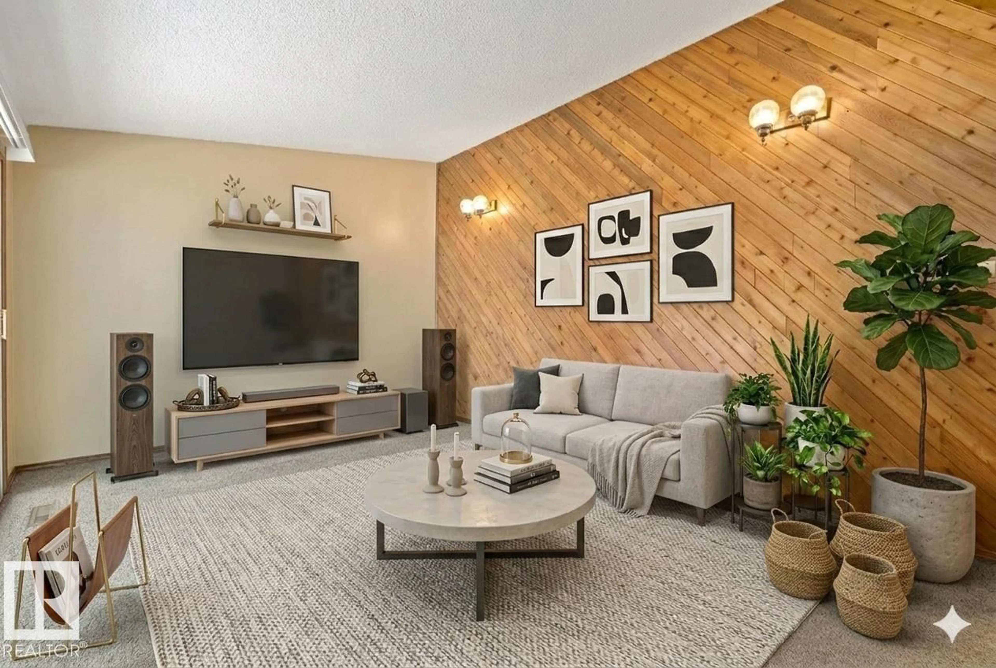 Living room with furniture, unknown for NW - 10971 157 ST, Edmonton Alberta T5P2W2