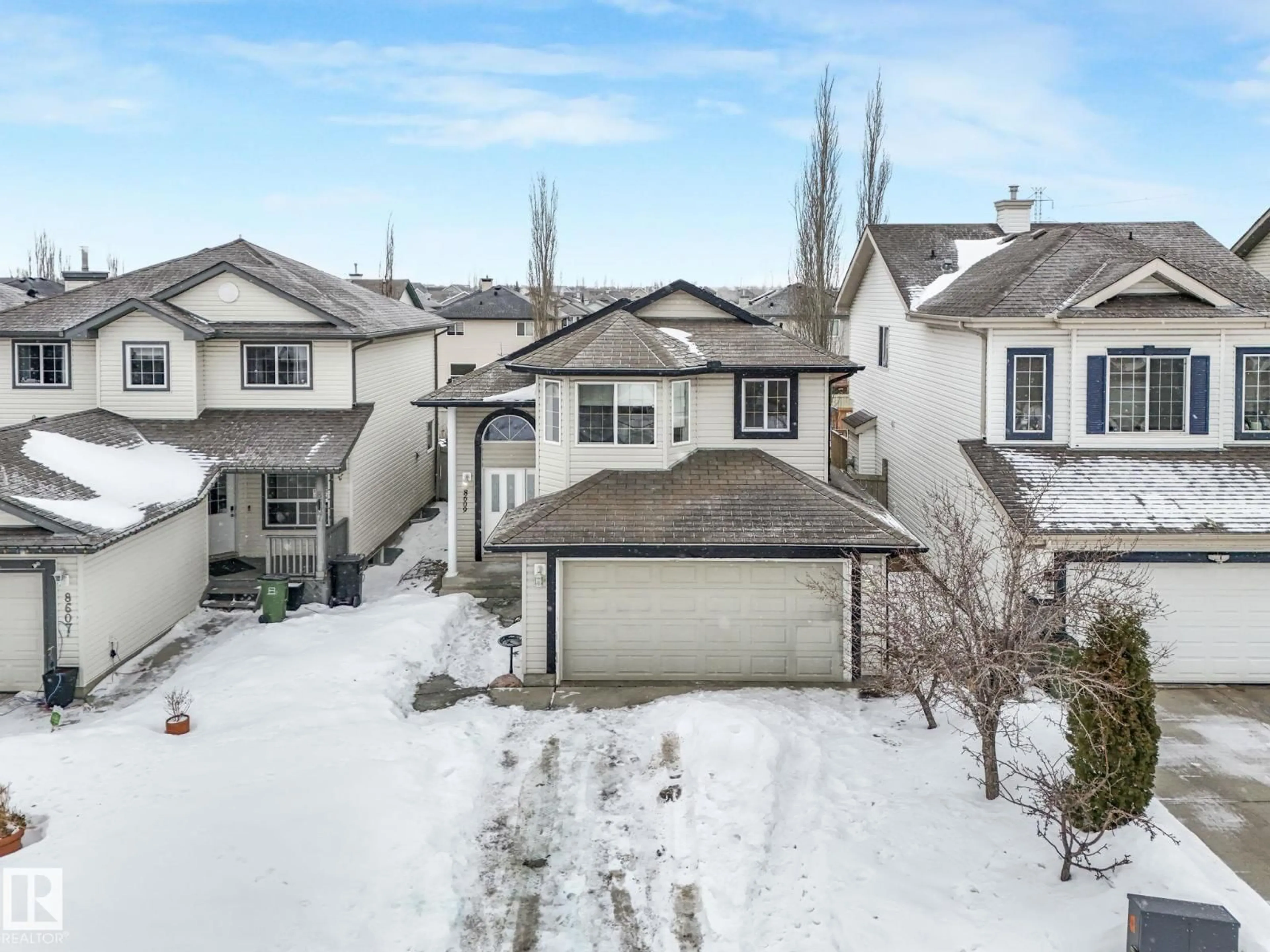 A pic from outside/outdoor area/front of a property/back of a property/a pic from drone, street for SW - 8609 6 AV, Edmonton Alberta T6X1G4