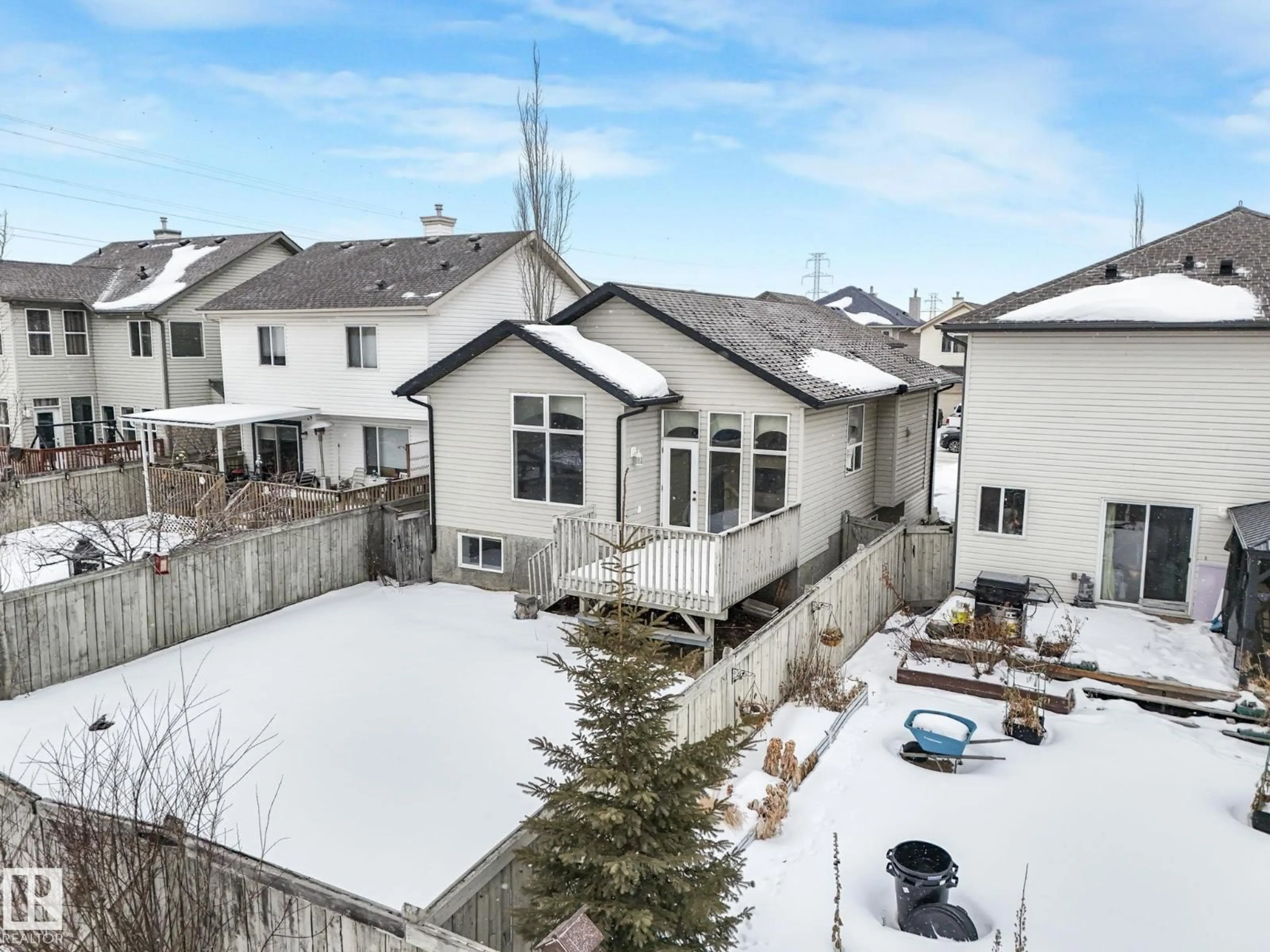 A pic from outside/outdoor area/front of a property/back of a property/a pic from drone, unknown for SW - 8609 6 AV, Edmonton Alberta T6X1G4