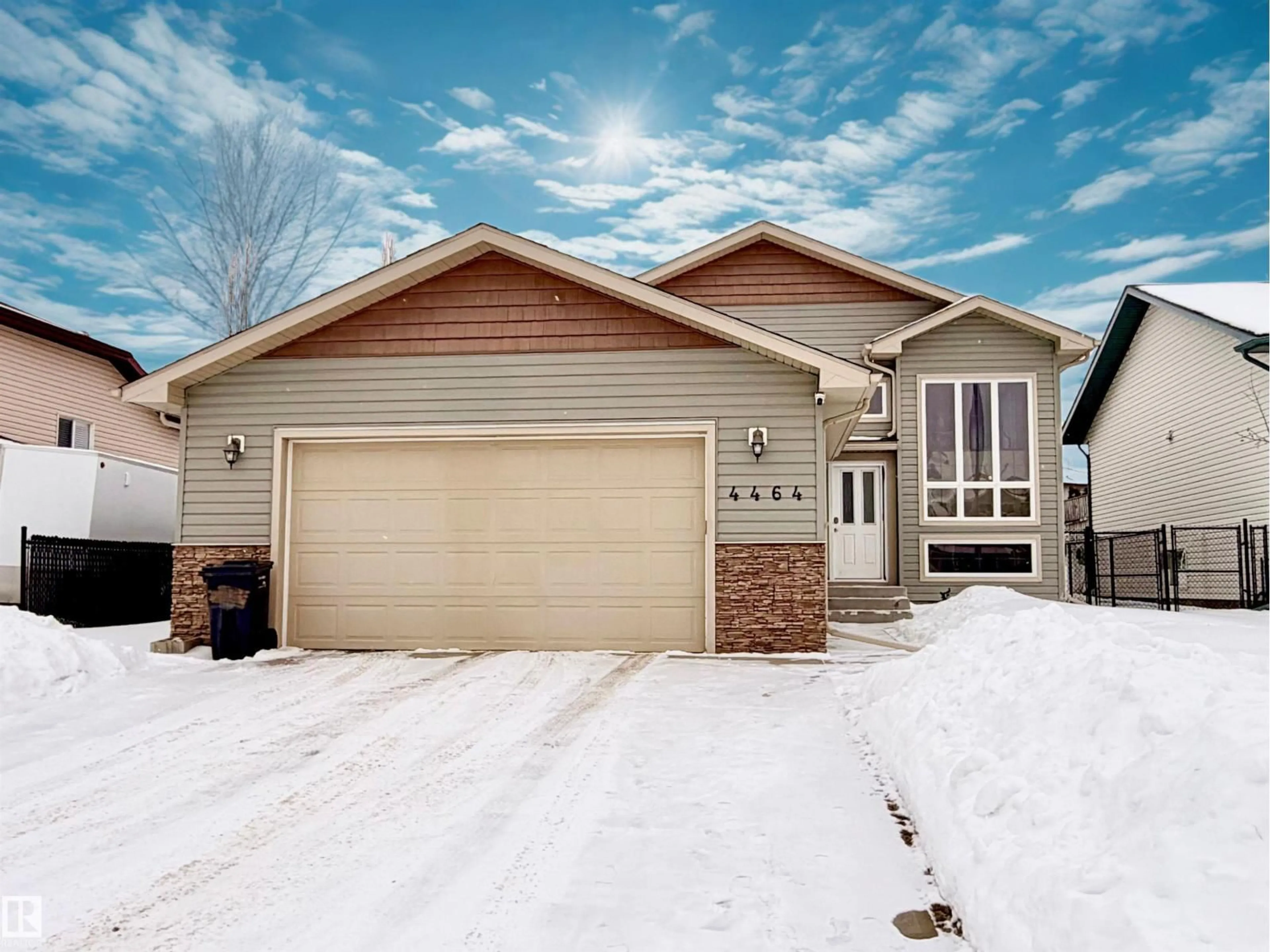 Home with vinyl exterior material, street for 4464 38 ST, Drayton Valley Alberta T7A0A8