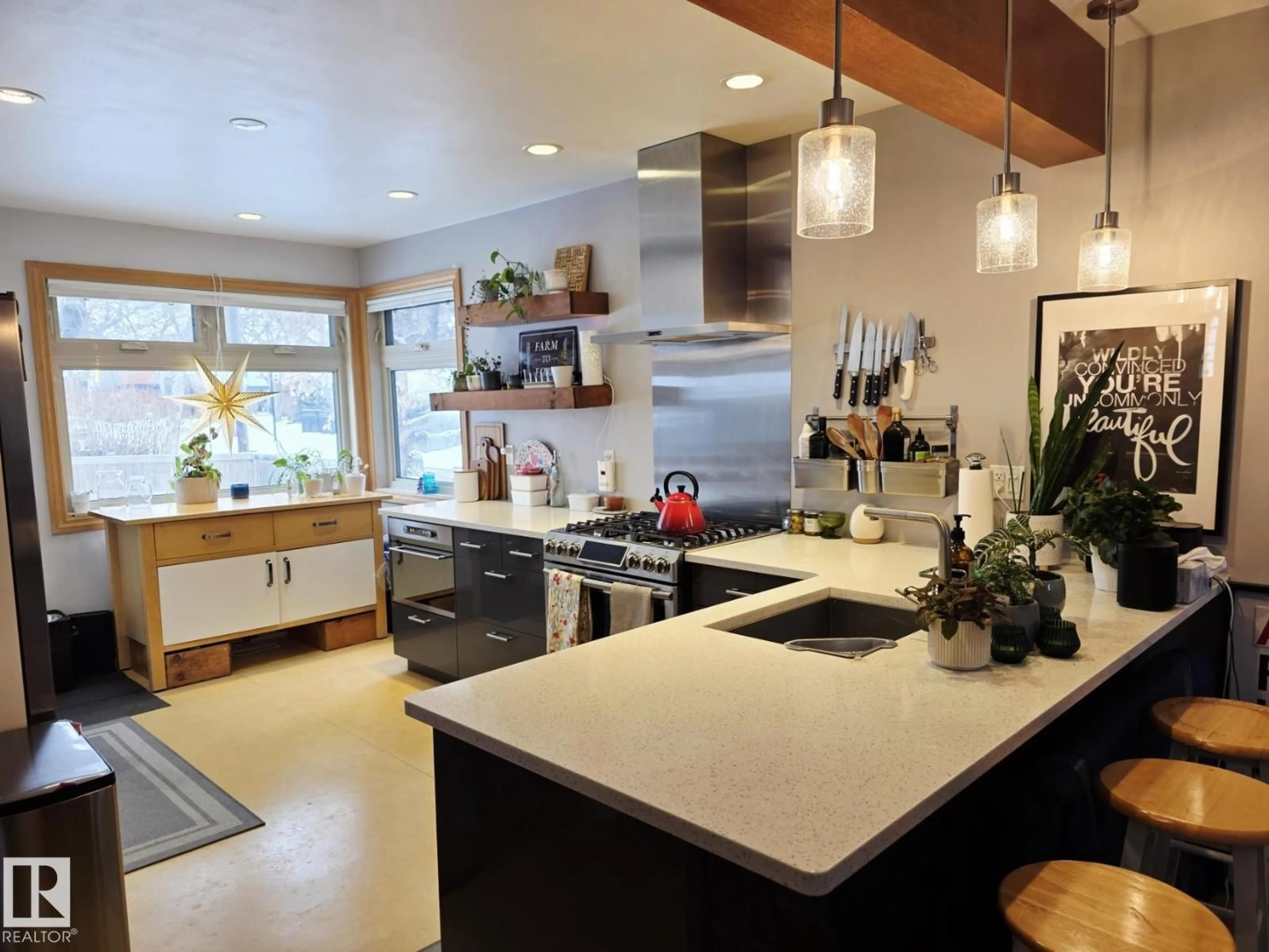 Open concept kitchen, unknown for 10938 131 ST, Edmonton Alberta T5M1B4