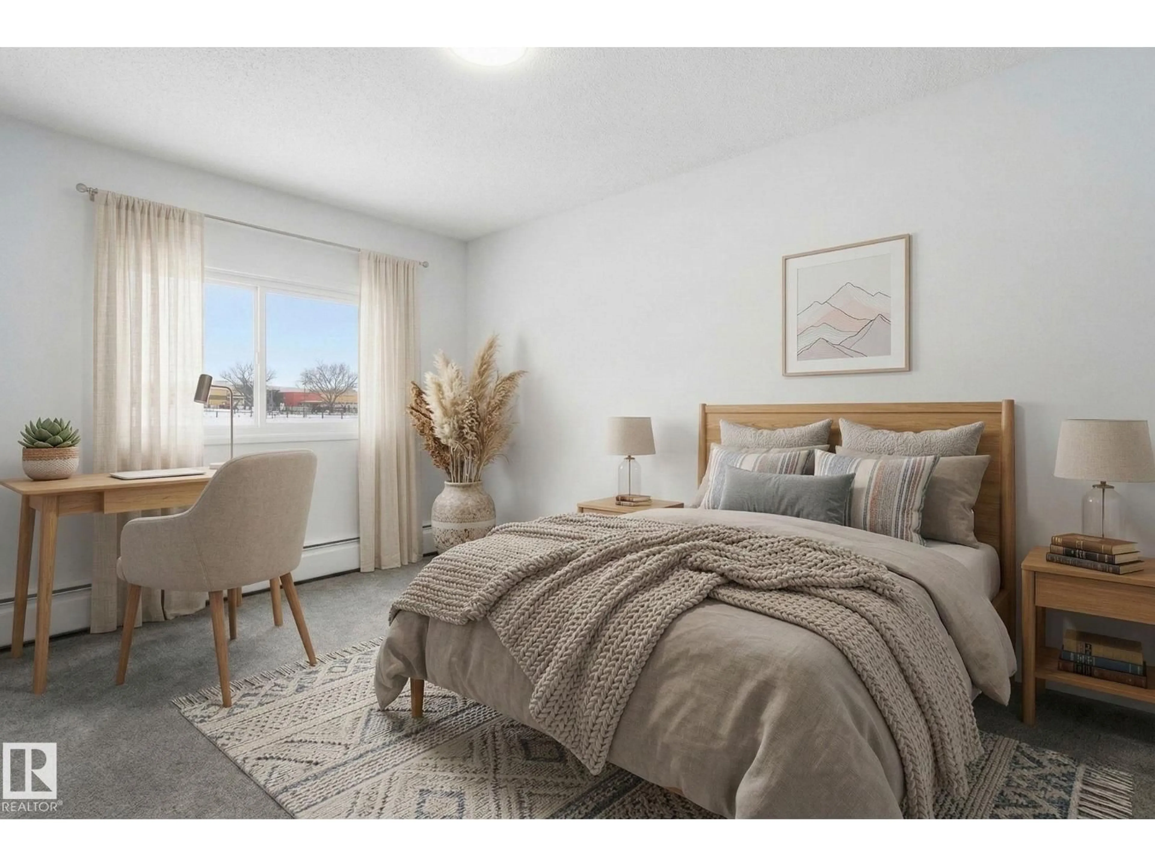 Bedroom with bed, unknown for #308 - 2908 116A AV, Edmonton Alberta T5W4R7