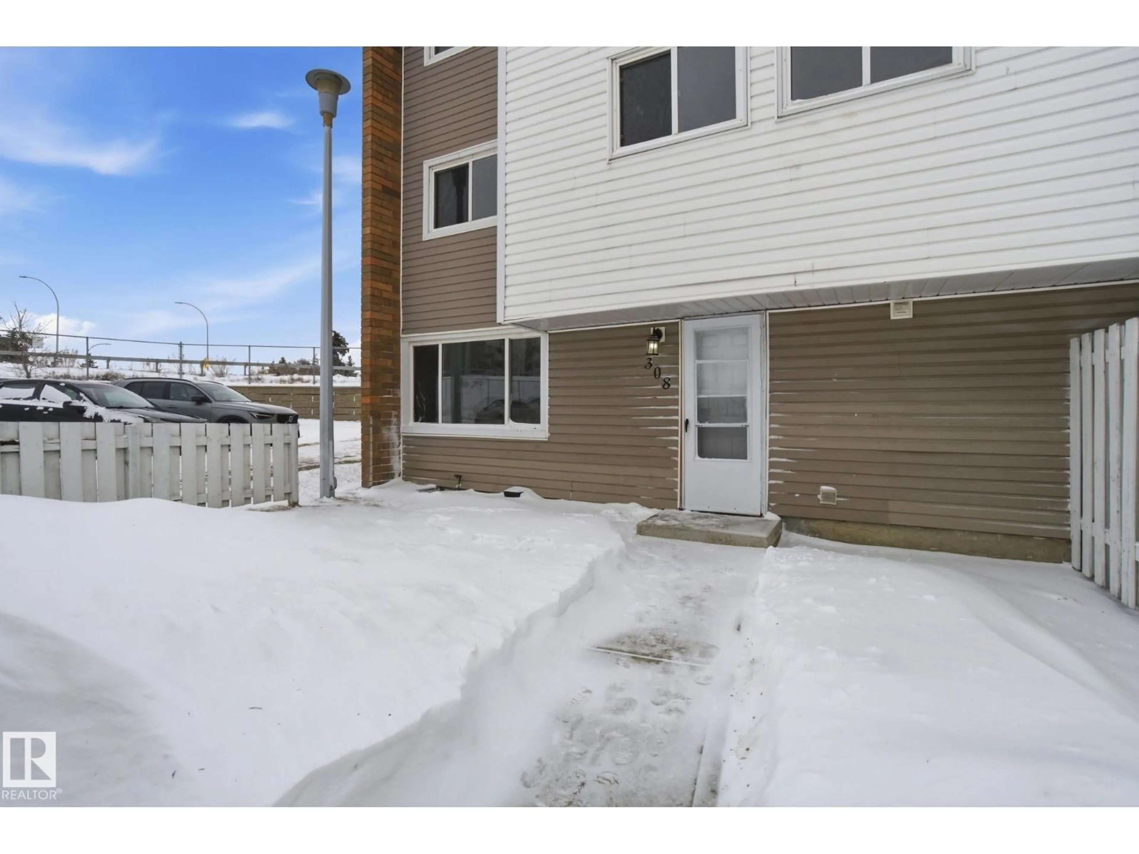 Patio, street for #308 - 2908 116A AV, Edmonton Alberta T5W4R7