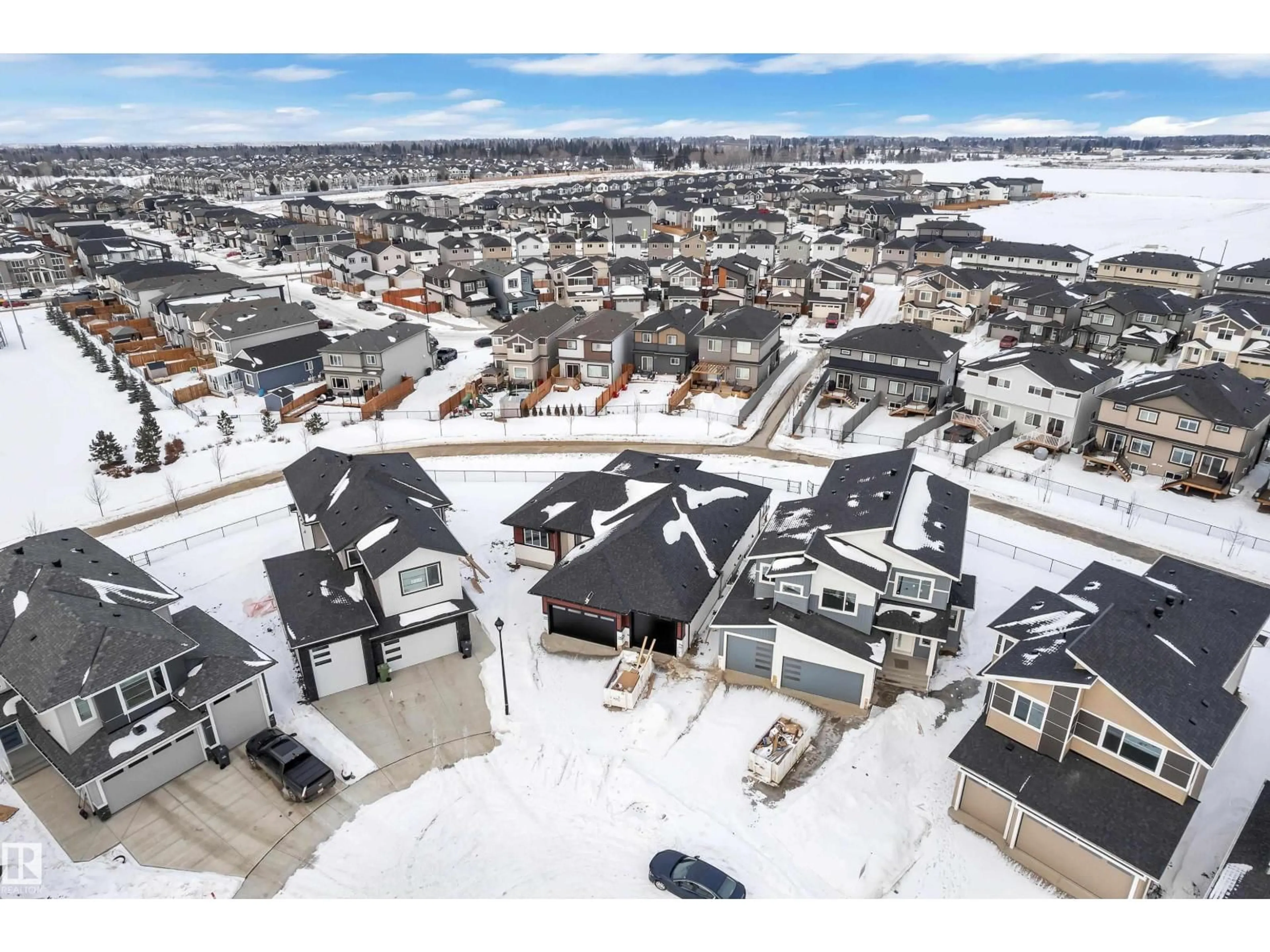 A pic from outside/outdoor area/front of a property/back of a property/a pic from drone, unknown for 215 BASIN CO, Leduc Alberta T9E1T6