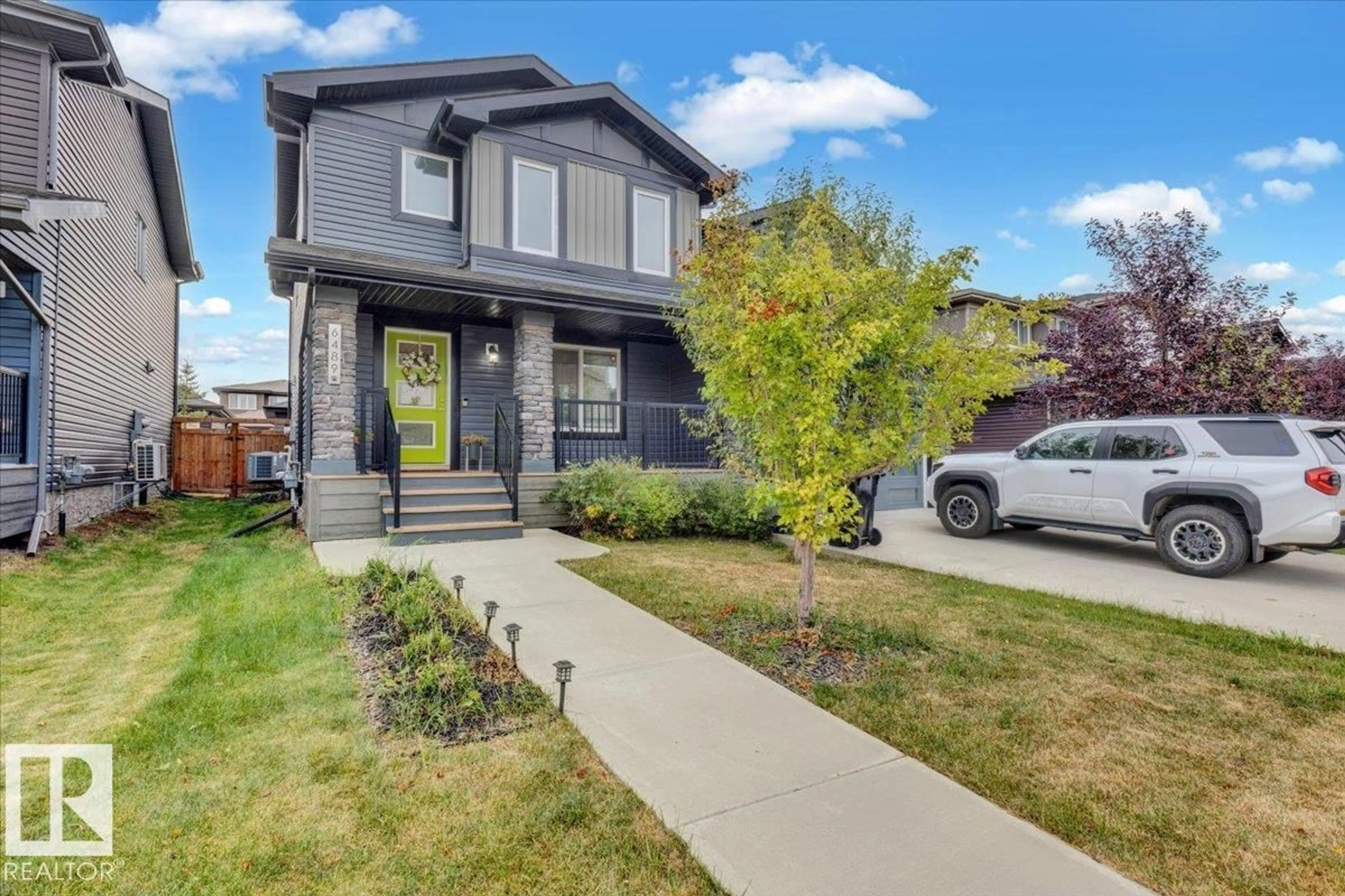 Home with brick exterior material, street for SW - 6489 KING WD, Edmonton Alberta T6W3Z9