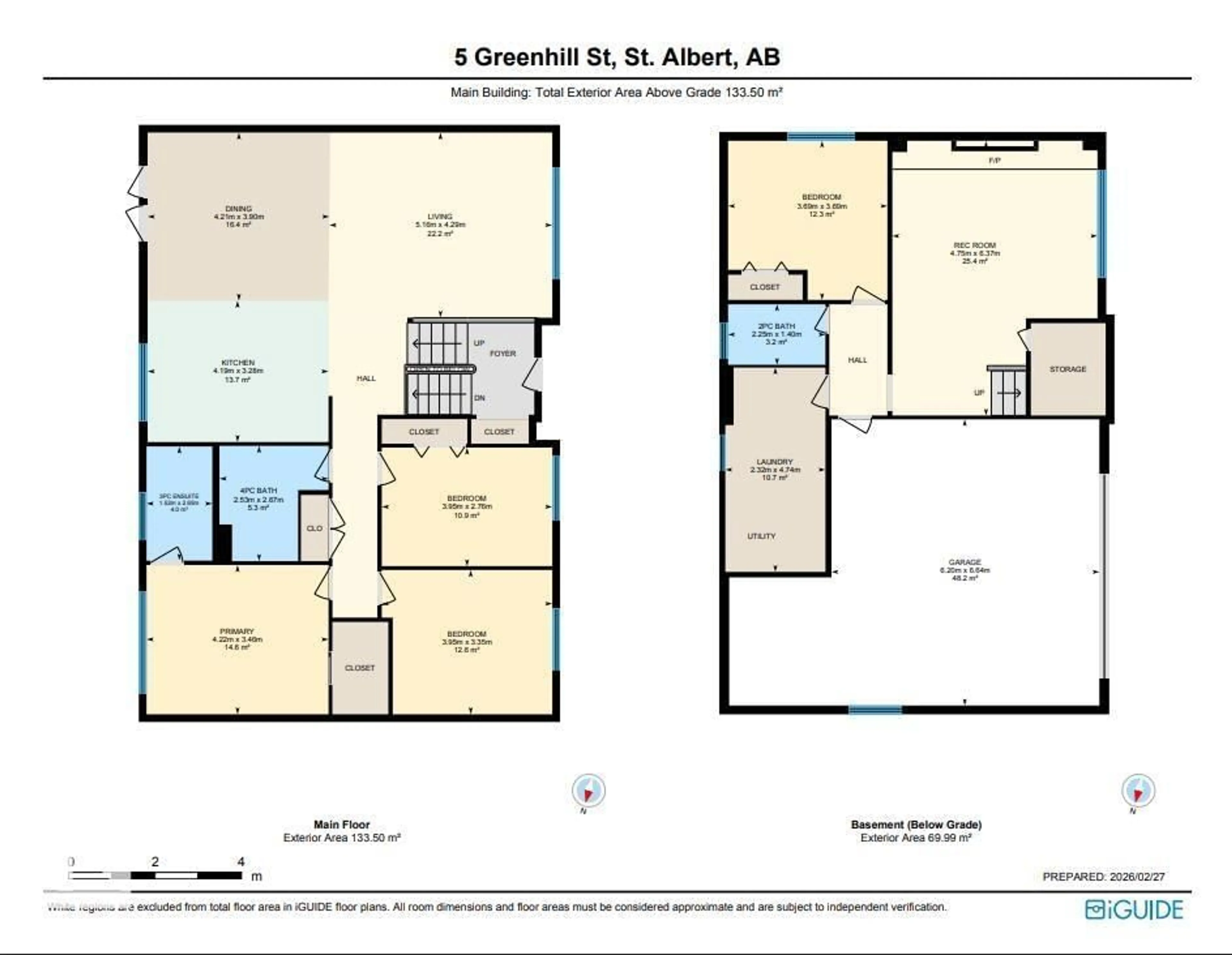 Floor plan for 5 GREENHILL ST, St. Albert Alberta T8N2B5