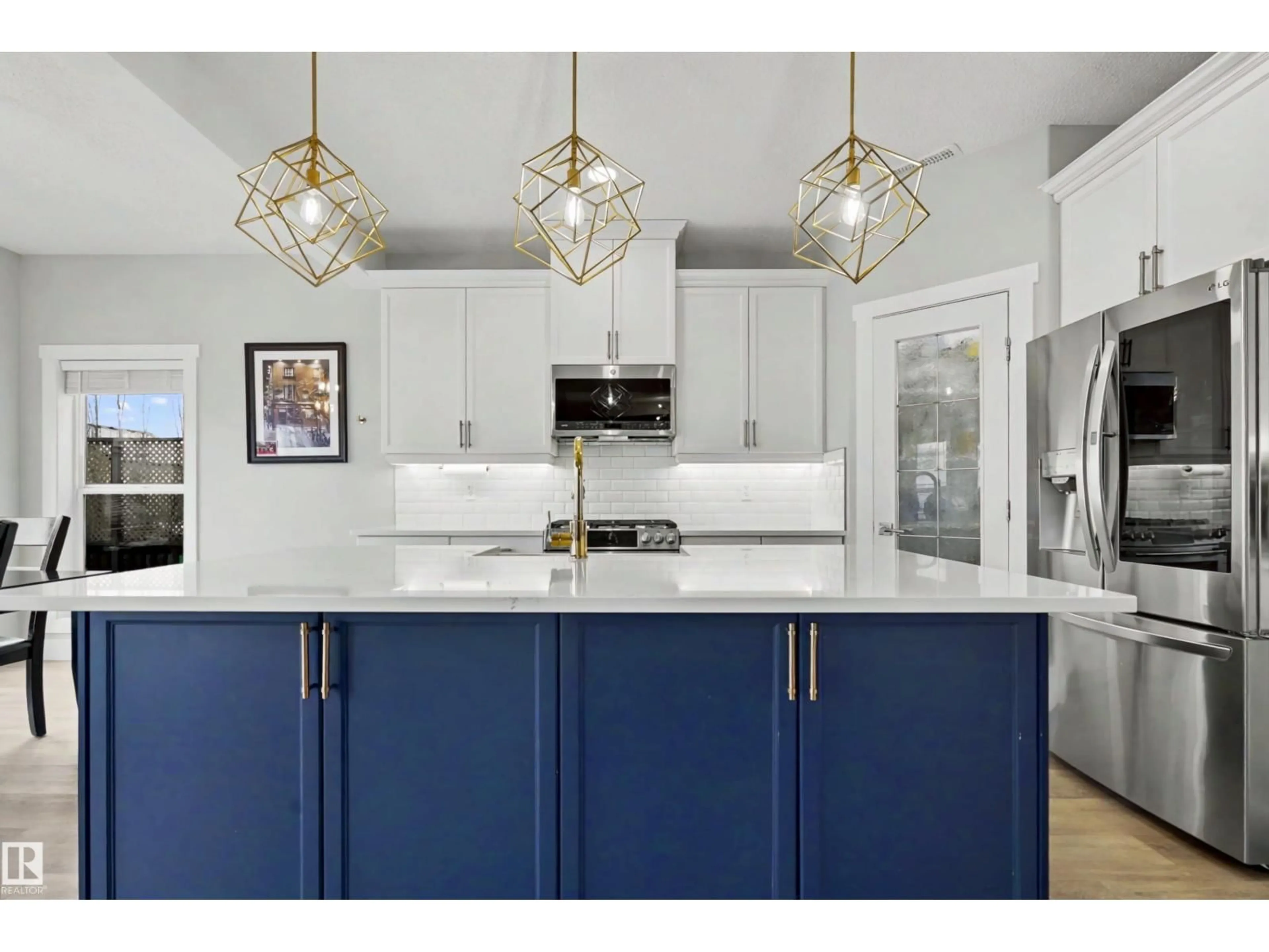 Contemporary kitchen, ceramic/tile floor for 5911 7 AV, Edmonton Alberta T6X0G5