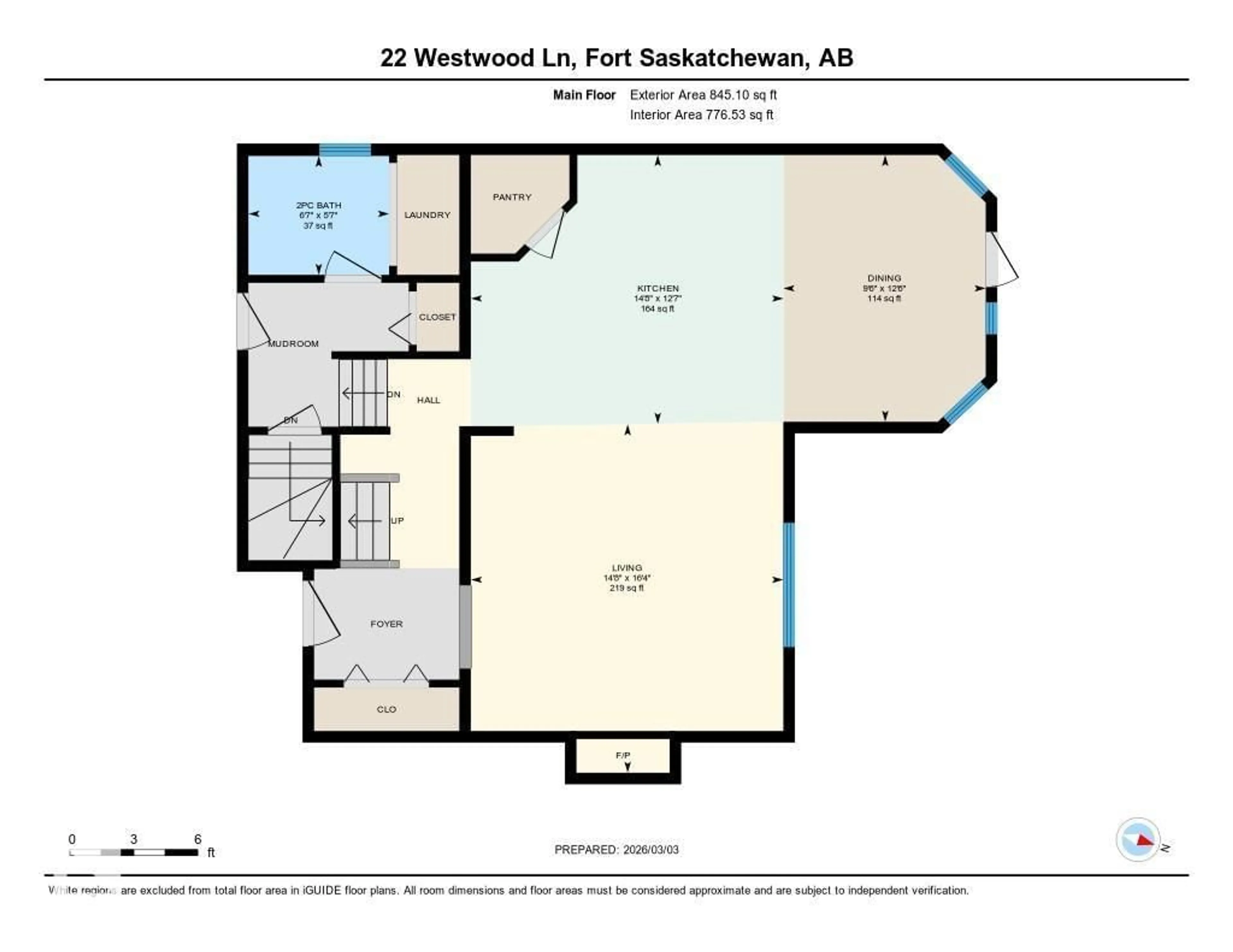 Floor plan for 22 WESTWOOD LN, Fort Saskatchewan Alberta T8L4N6