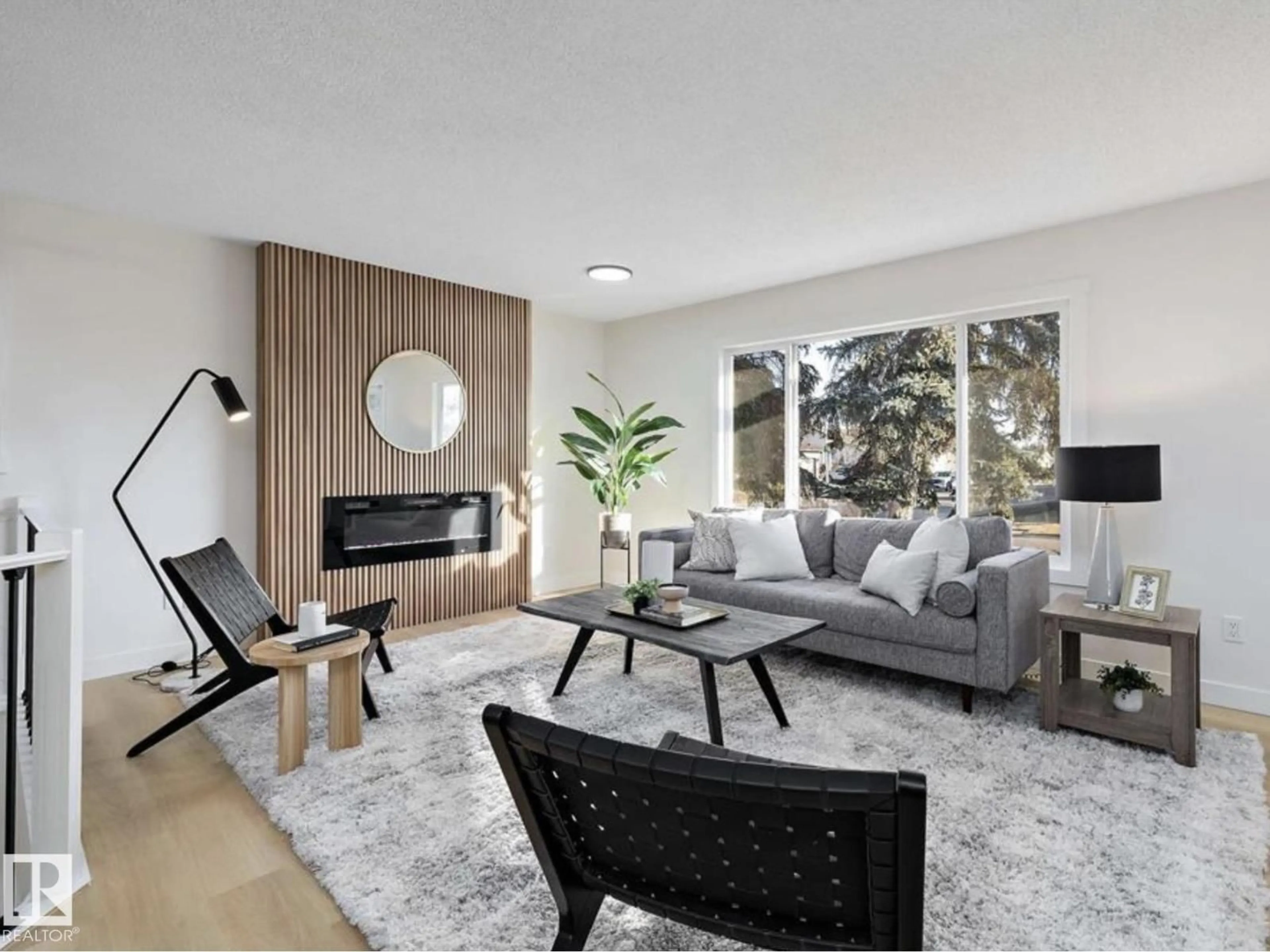 Living room with furniture, unknown for NW - 14736 122 ST, Edmonton Alberta T5X1V9