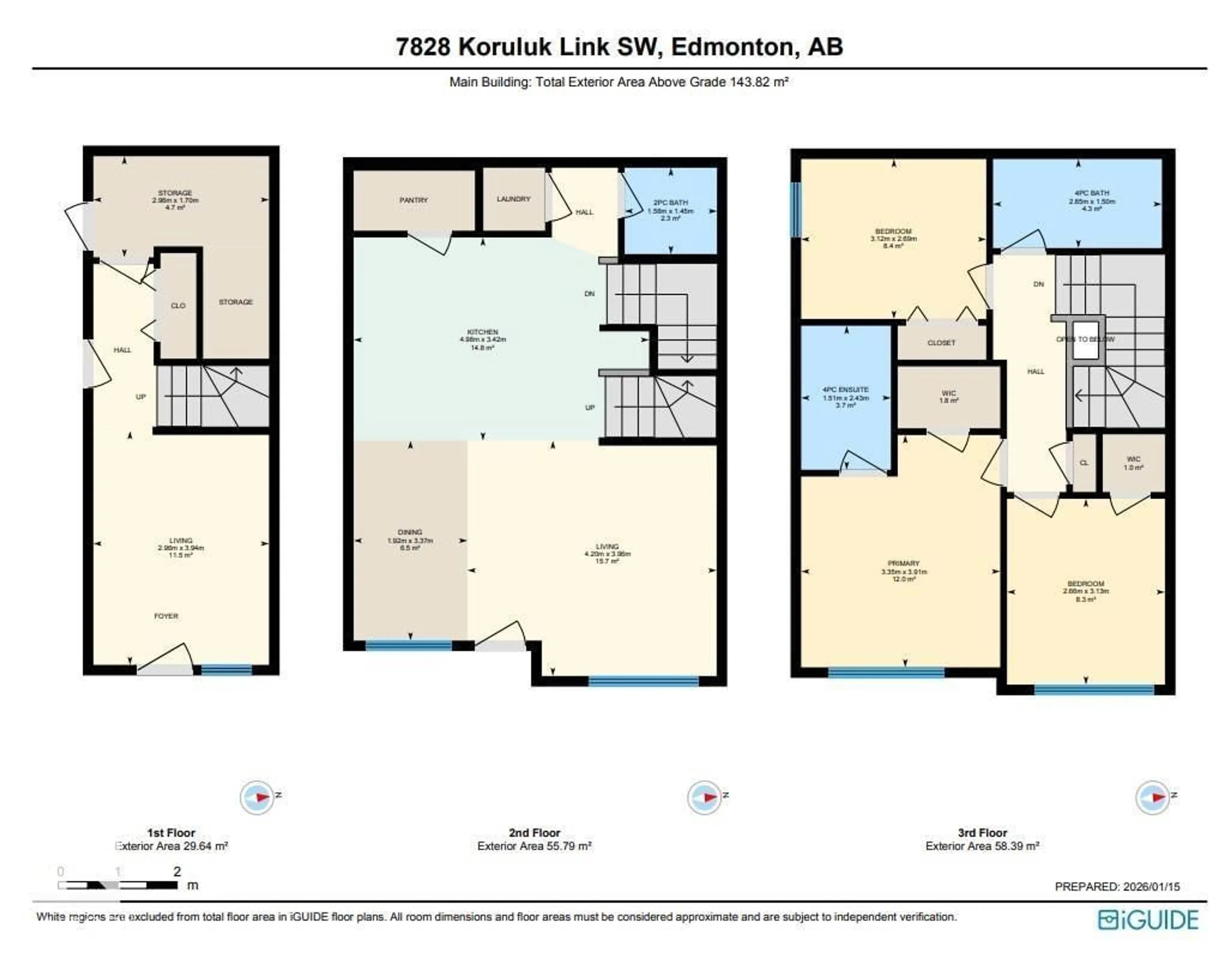 Floor plan for SW - 7828 KORULUK LI, Edmonton Alberta T6W4V1