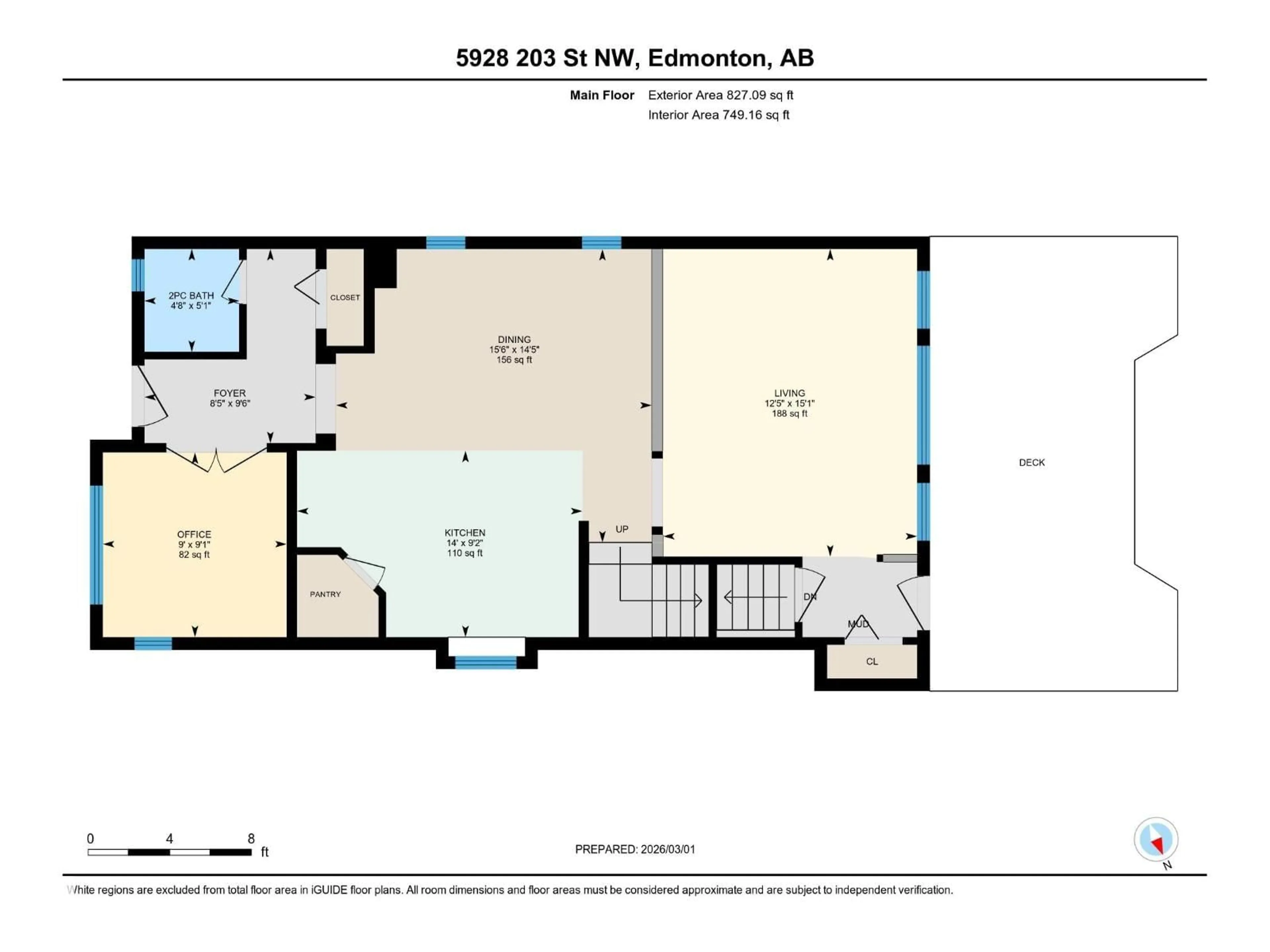 Floor plan for NW - 5928 203 ST, Edmonton Alberta T6M2Z3