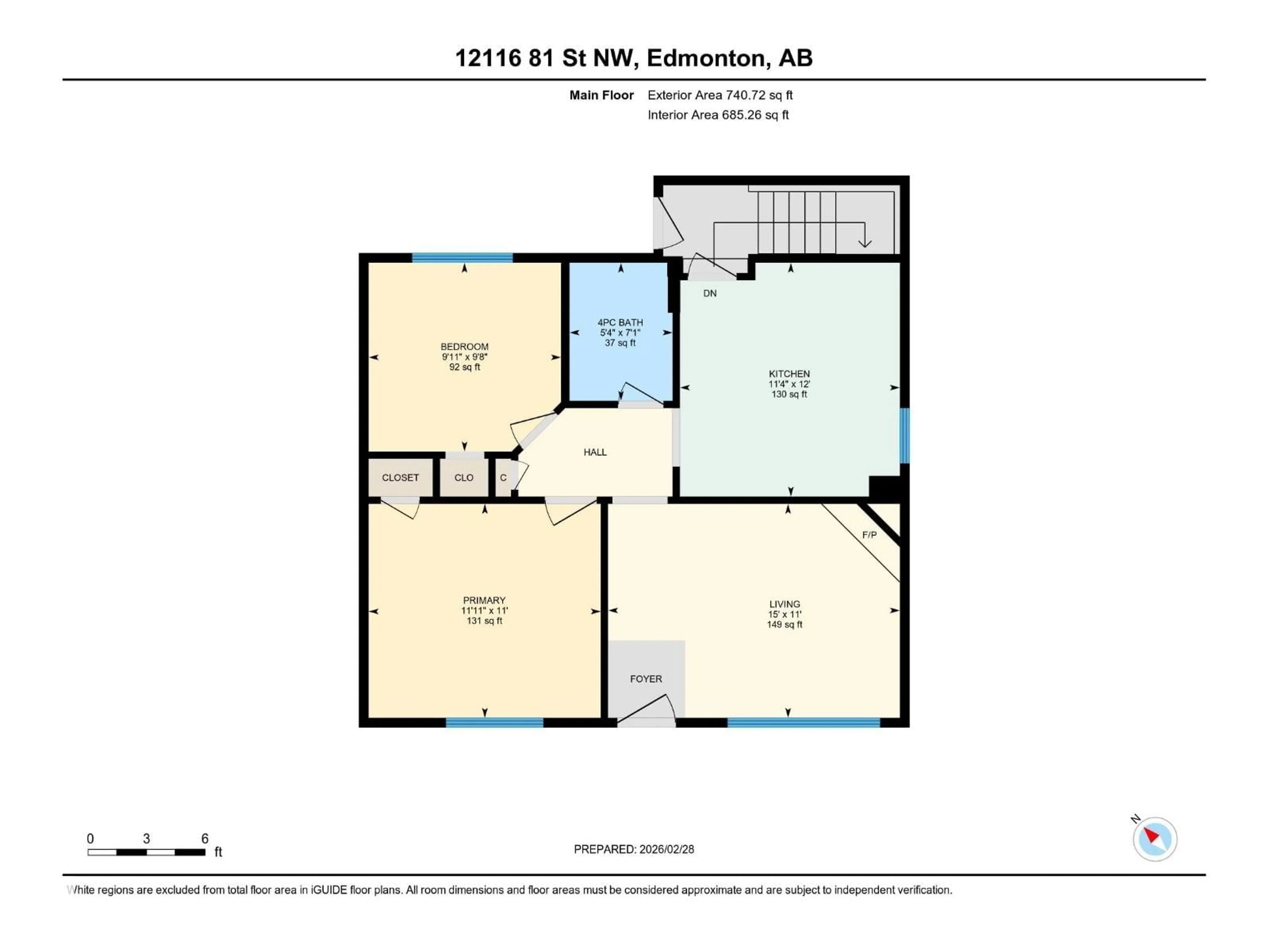 Floor plan for NW - 12116 81 ST, Edmonton Alberta T5B2T1