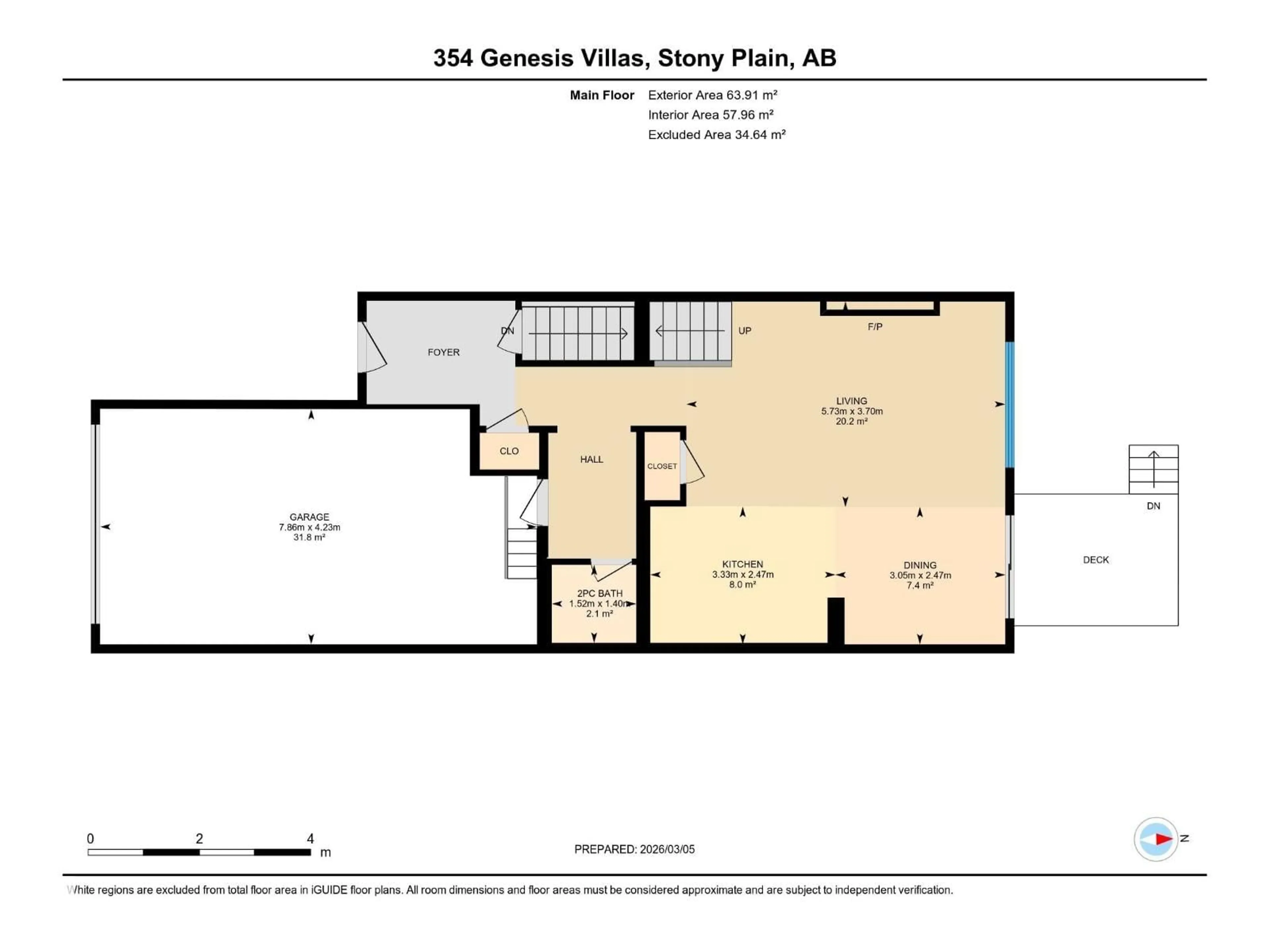 Floor plan for 354 GENESIS, Stony Plain Alberta T7Z0J6