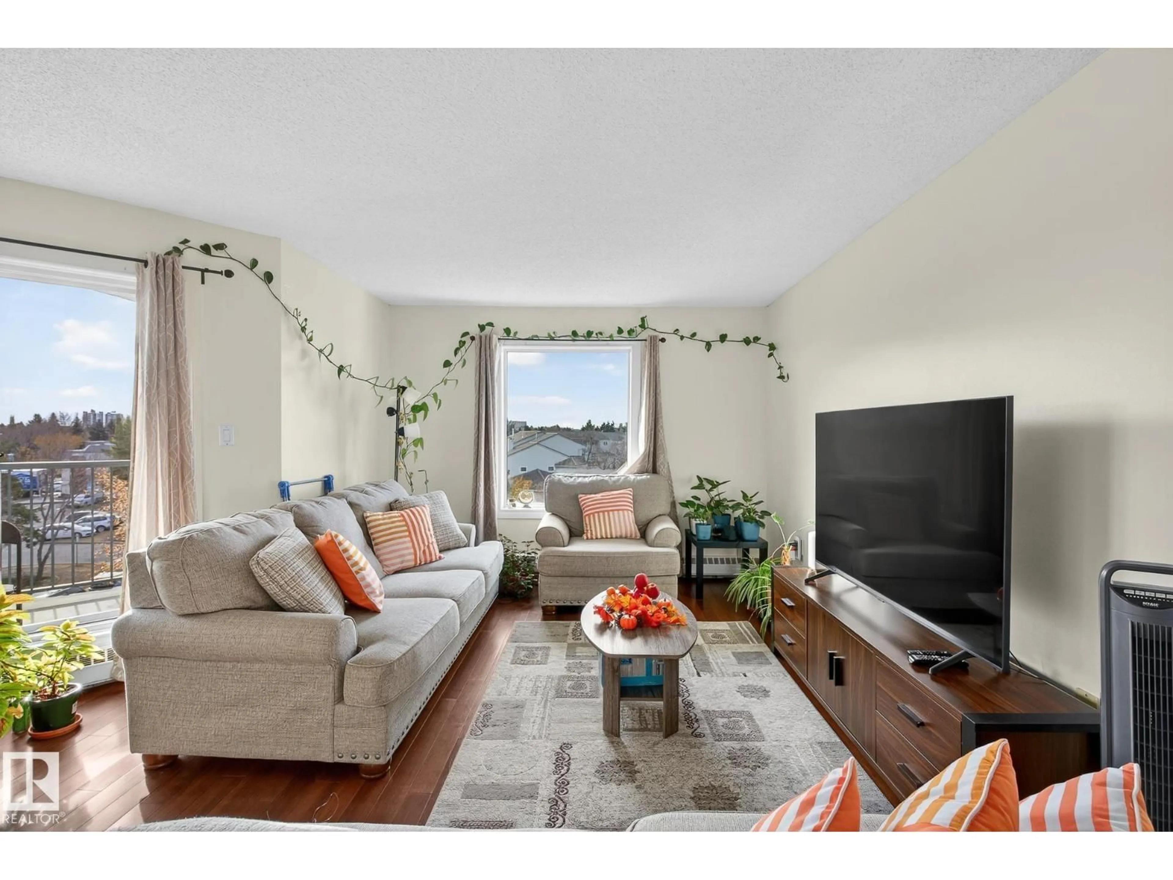 Living room with furniture, unknown for 420 - 9620 174 ST, Edmonton Alberta T5T6B9