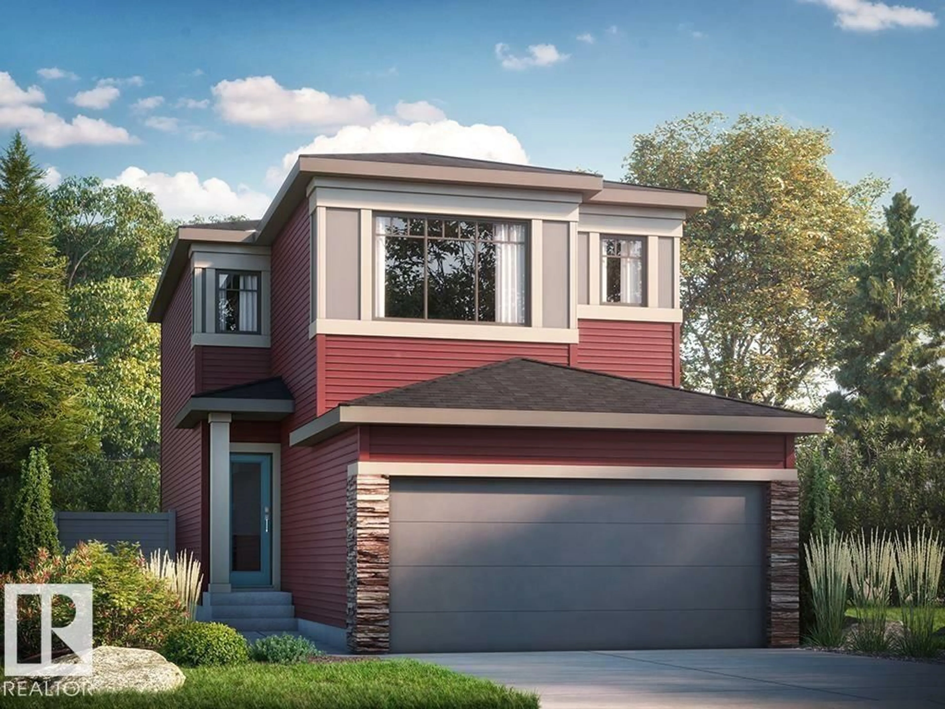 Home with brick exterior material, street for NW - 17228 5 ST, Edmonton Alberta T5Y6G4