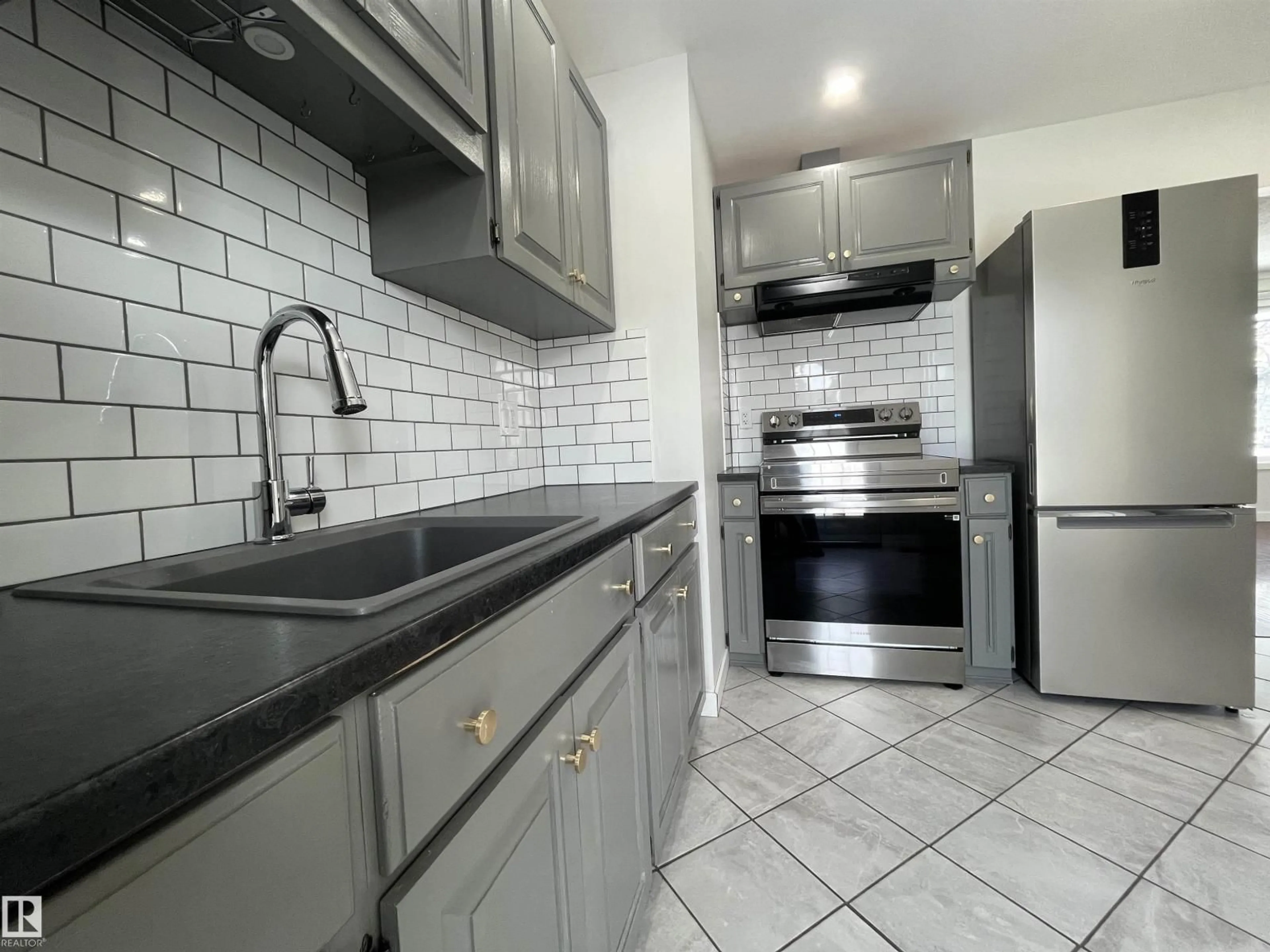 Standard kitchen, ceramic/tile floor for NW - 10832 163 ST, Edmonton Alberta T5P3P6
