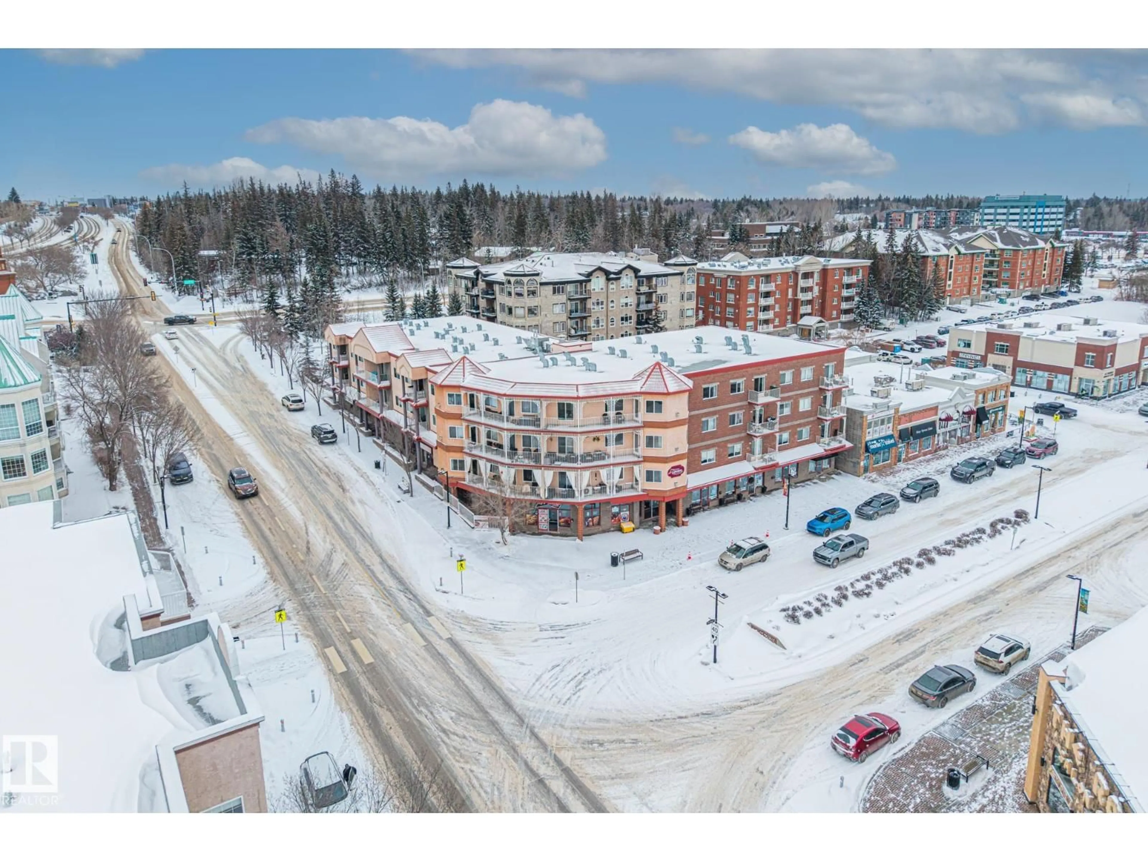 A pic from outside/outdoor area/front of a property/back of a property/a pic from drone, unknown for #402 - 50 ST THOMAS ST, St. Albert Alberta T8N6Z8