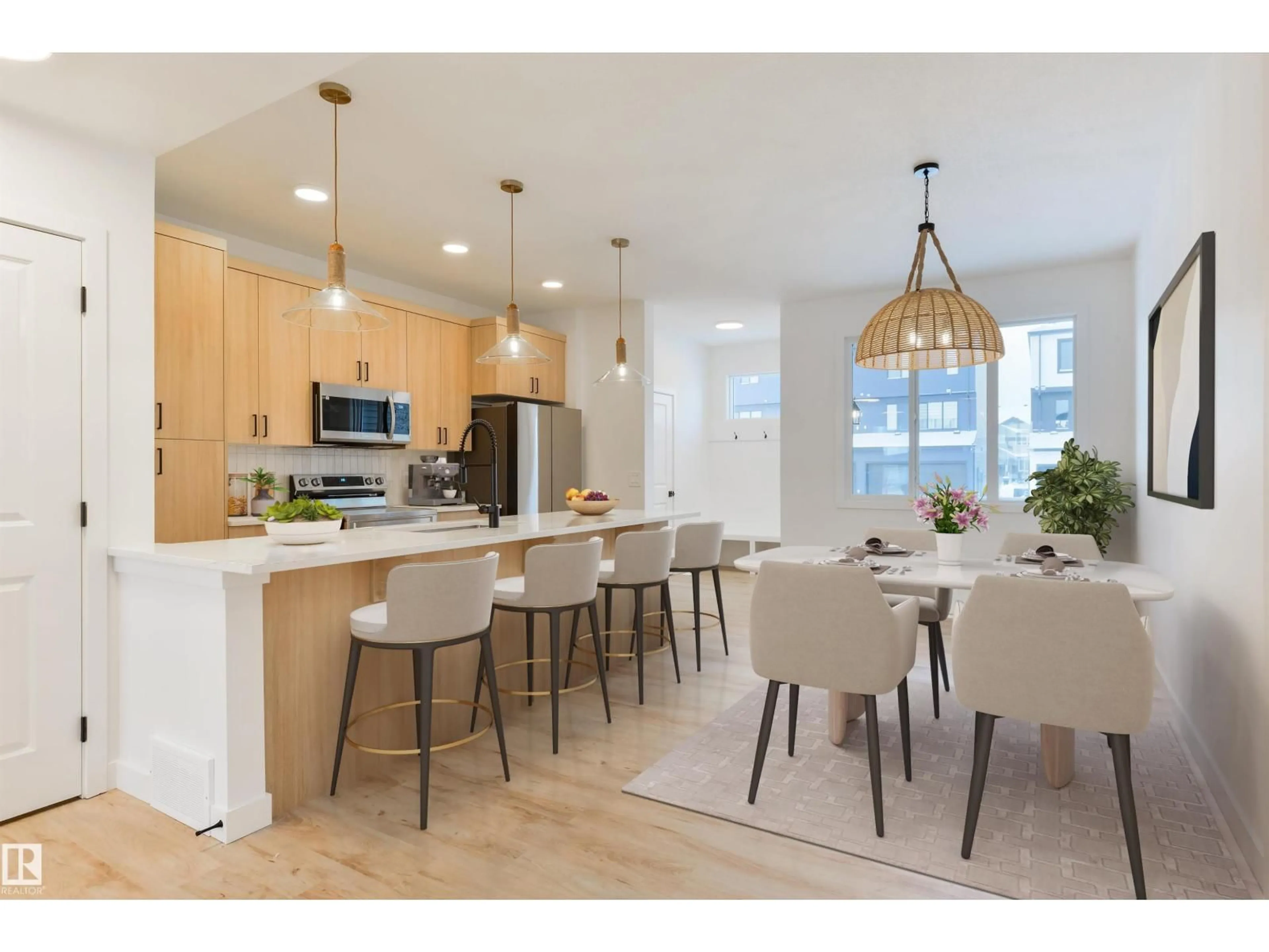 Open concept kitchen, unknown for 9 COBBLESTONE GA, Spruce Grove Alberta T7X4E4