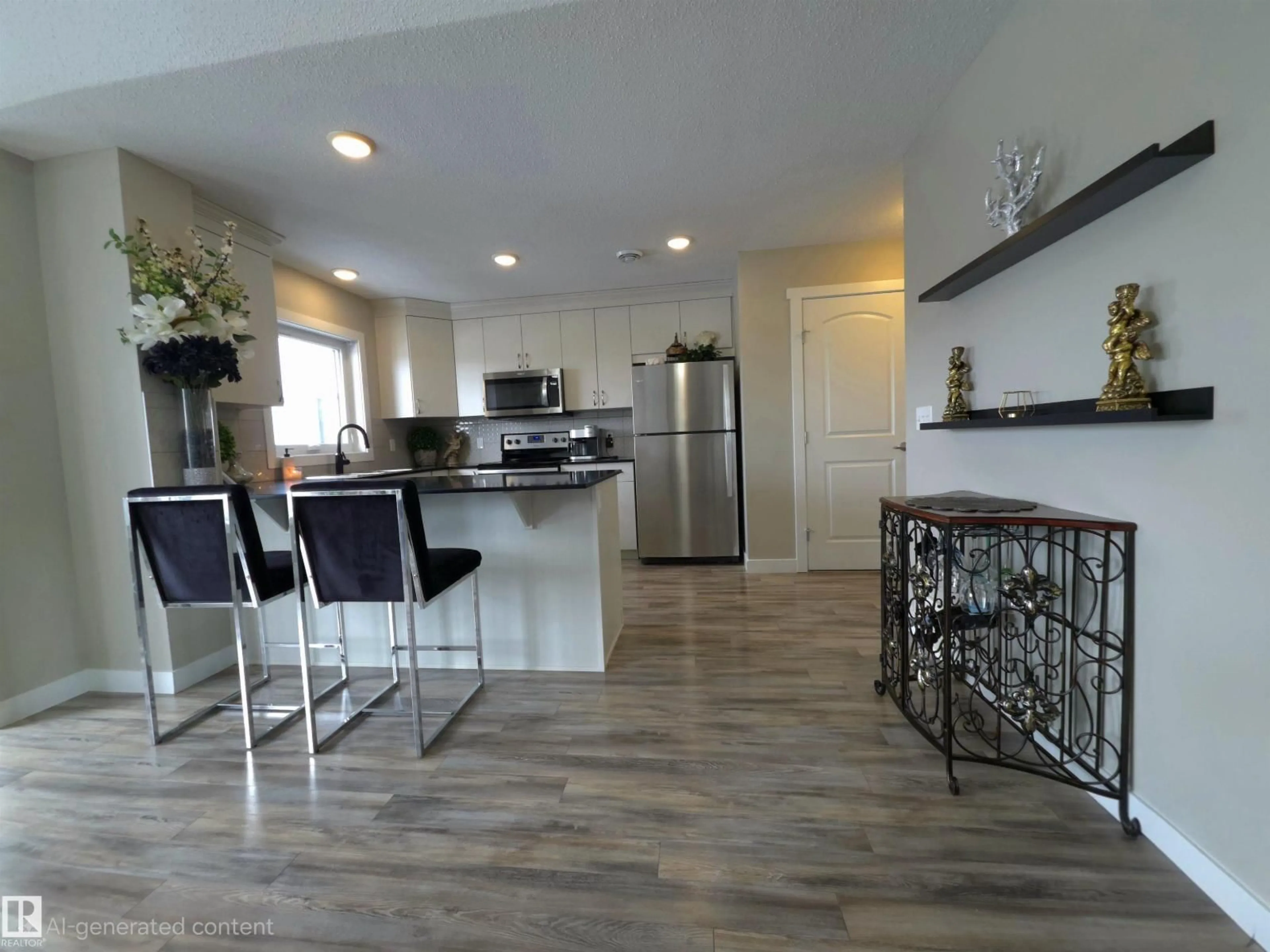Open concept kitchen, unknown for #11 - 1203 163 ST, Edmonton Alberta T6W3X1