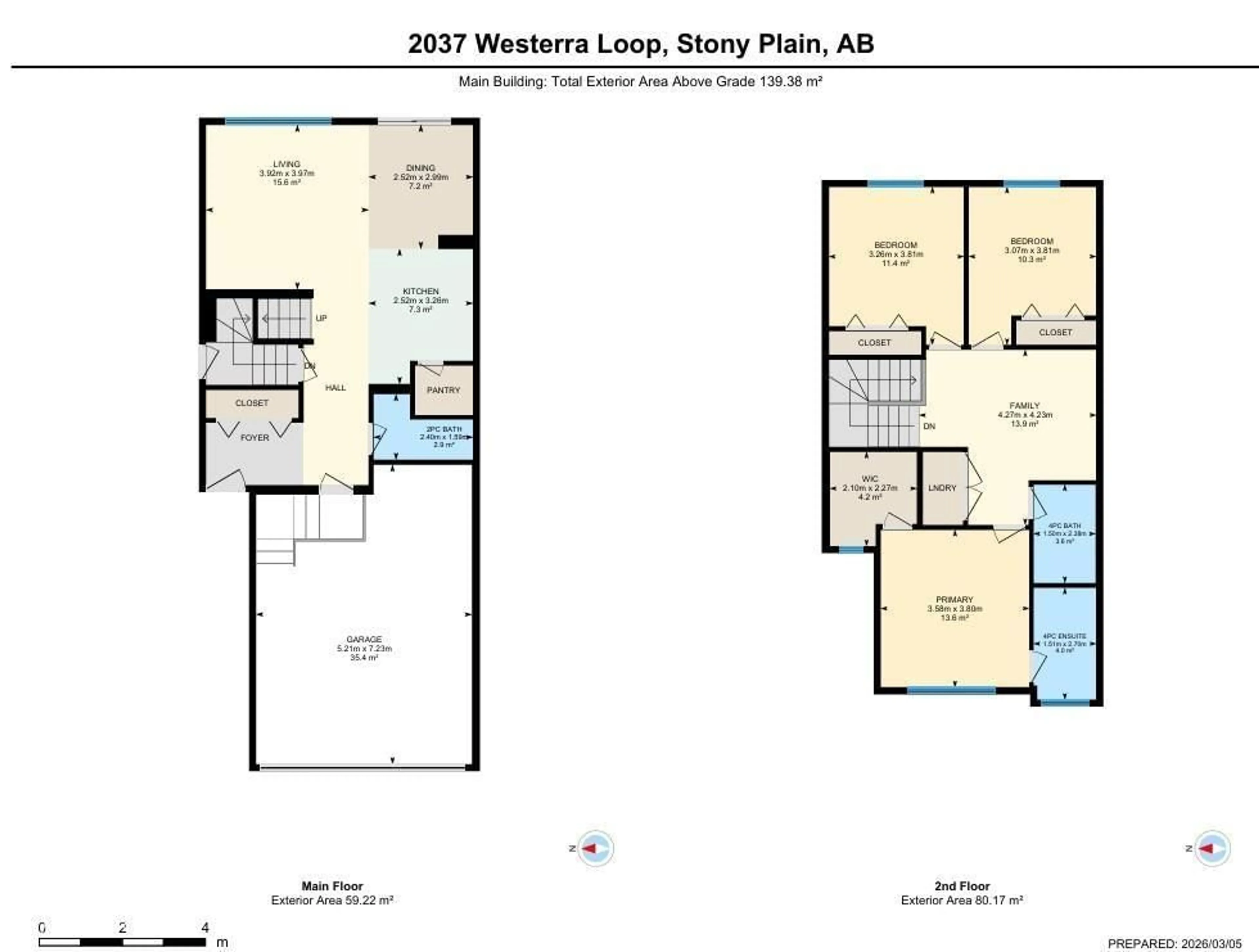 Floor plan for 2037 WESTERRA LO, Stony Plain Alberta T7Z0H8