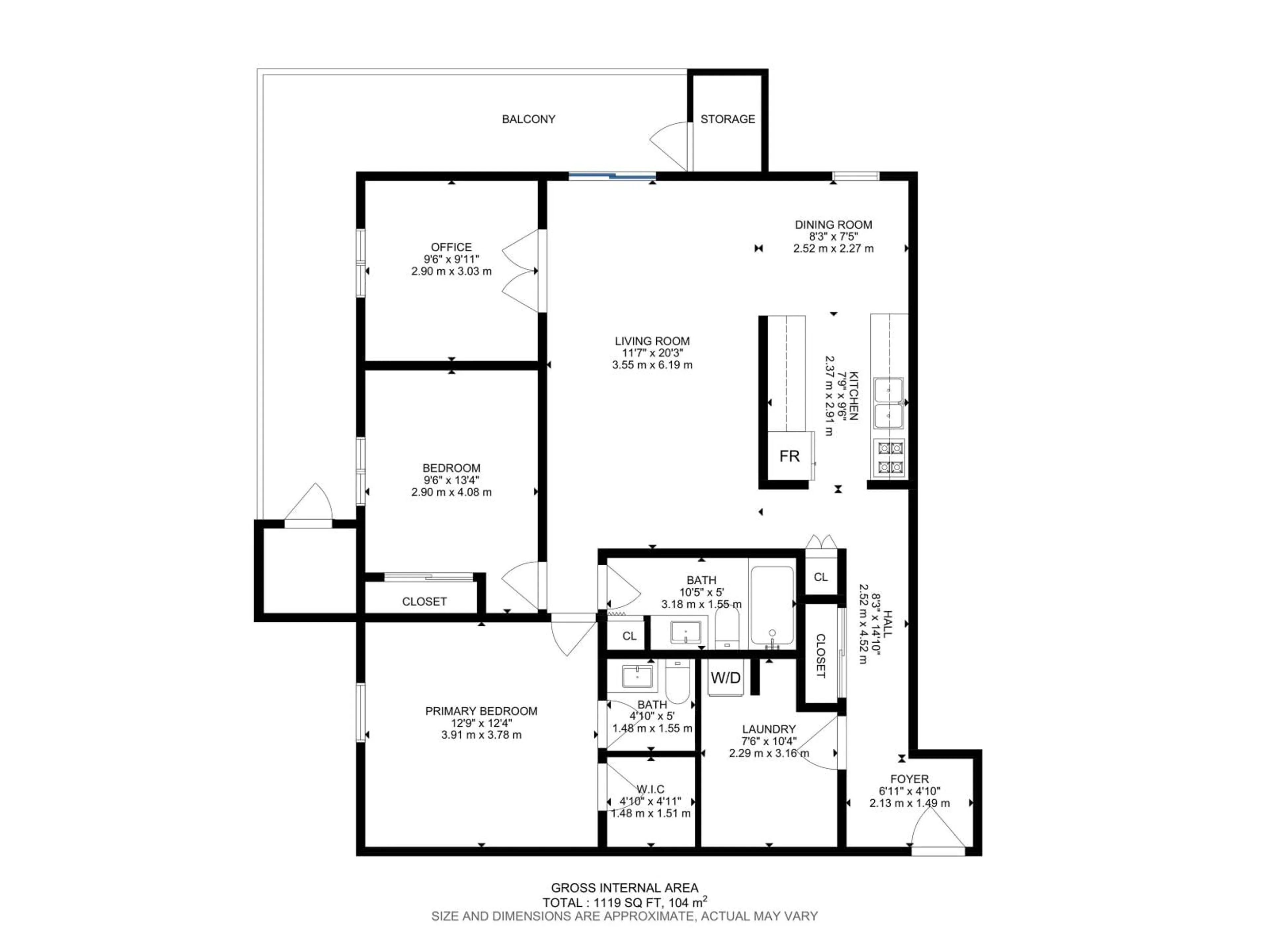 Floor plan for 306 - 4812 51 AV, Stony Plain Alberta T7Z1P7