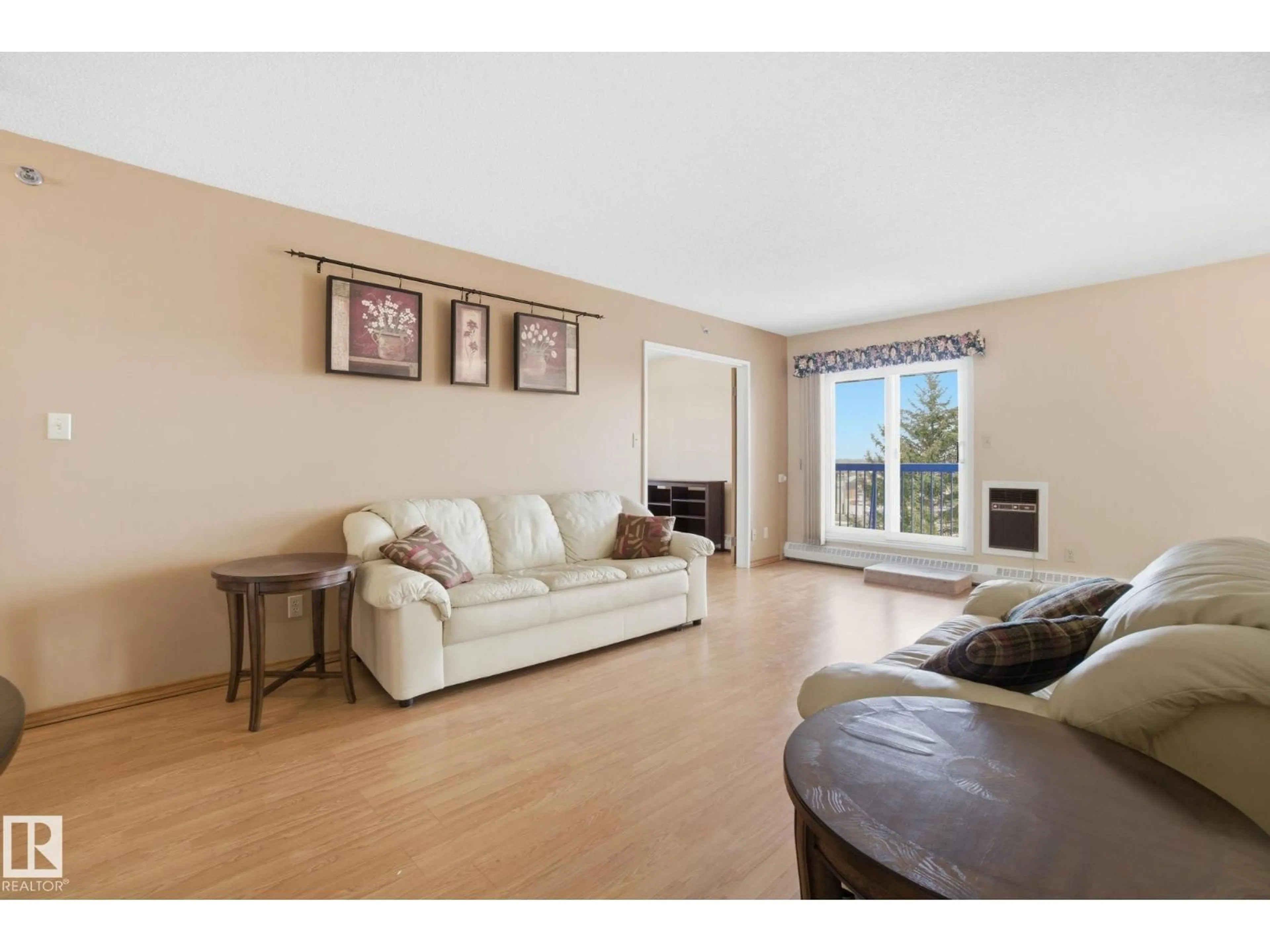 Living room with furniture, unknown for 306 - 4812 51 AV, Stony Plain Alberta T7Z1P7