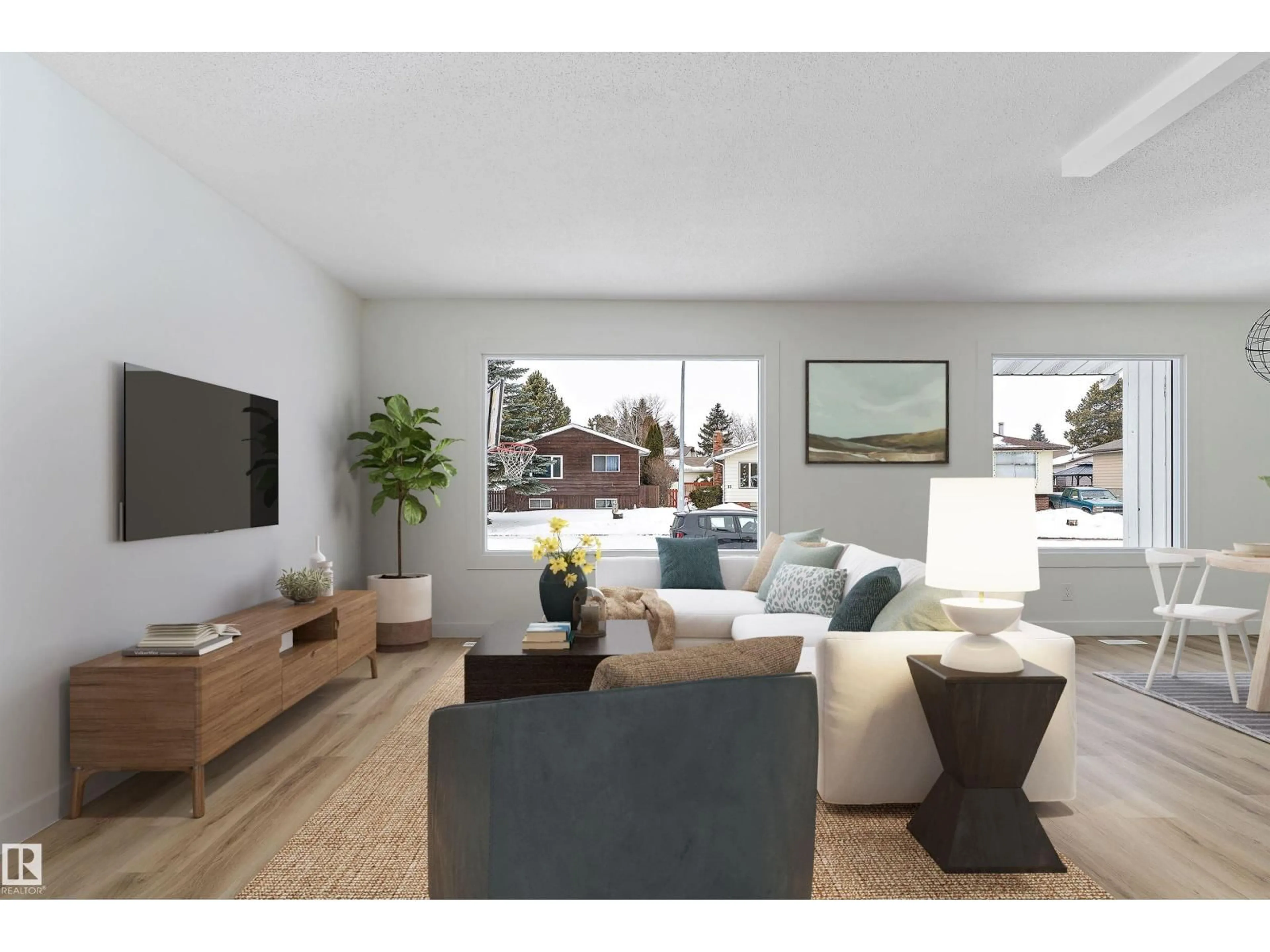 Living room with furniture, unknown for 14 GLORY HILLS DR, Stony Plain Alberta T7Z1H5