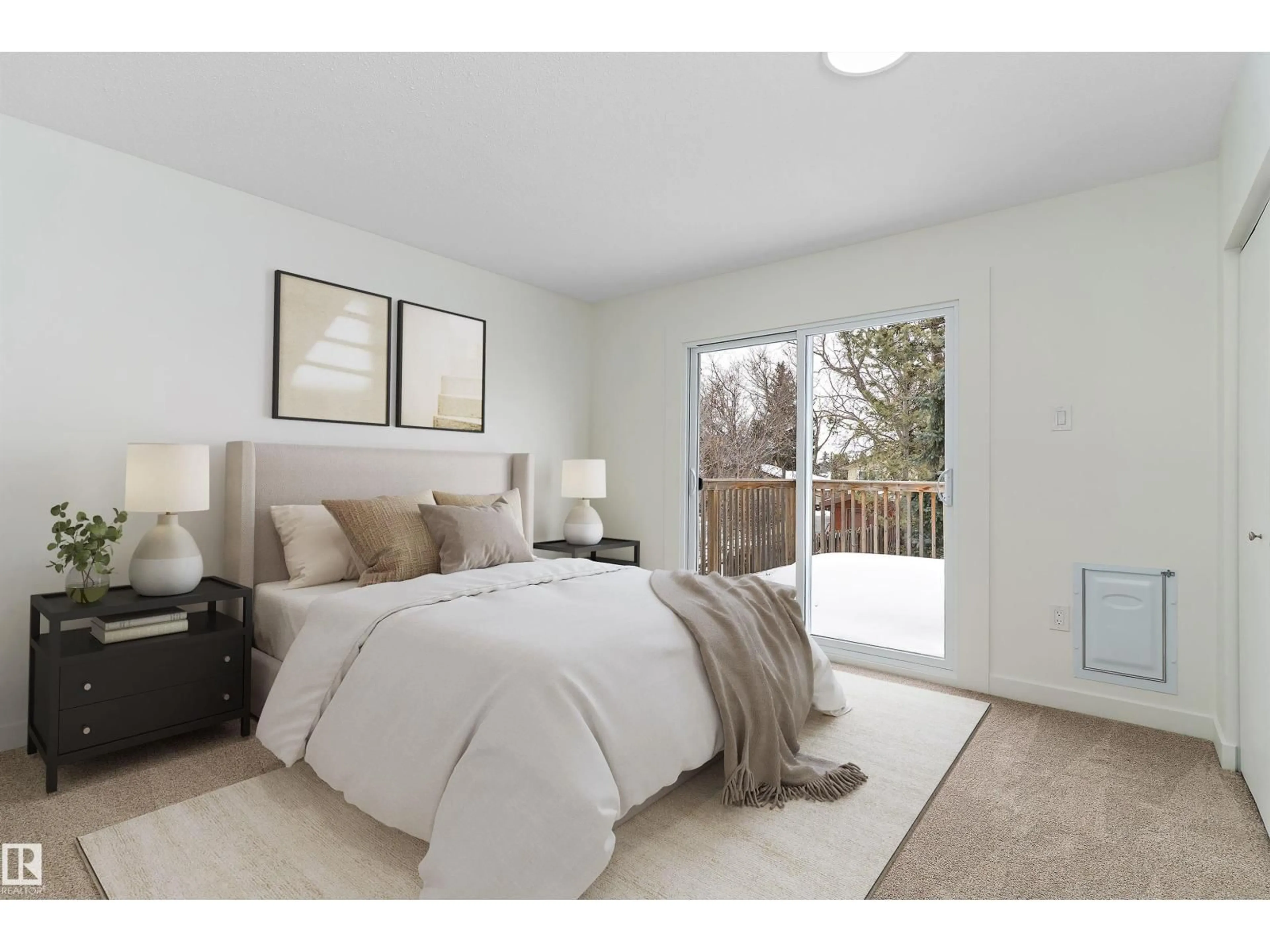Bedroom with bed, carpet floor for 14 GLORY HILLS DR, Stony Plain Alberta T7Z1H5