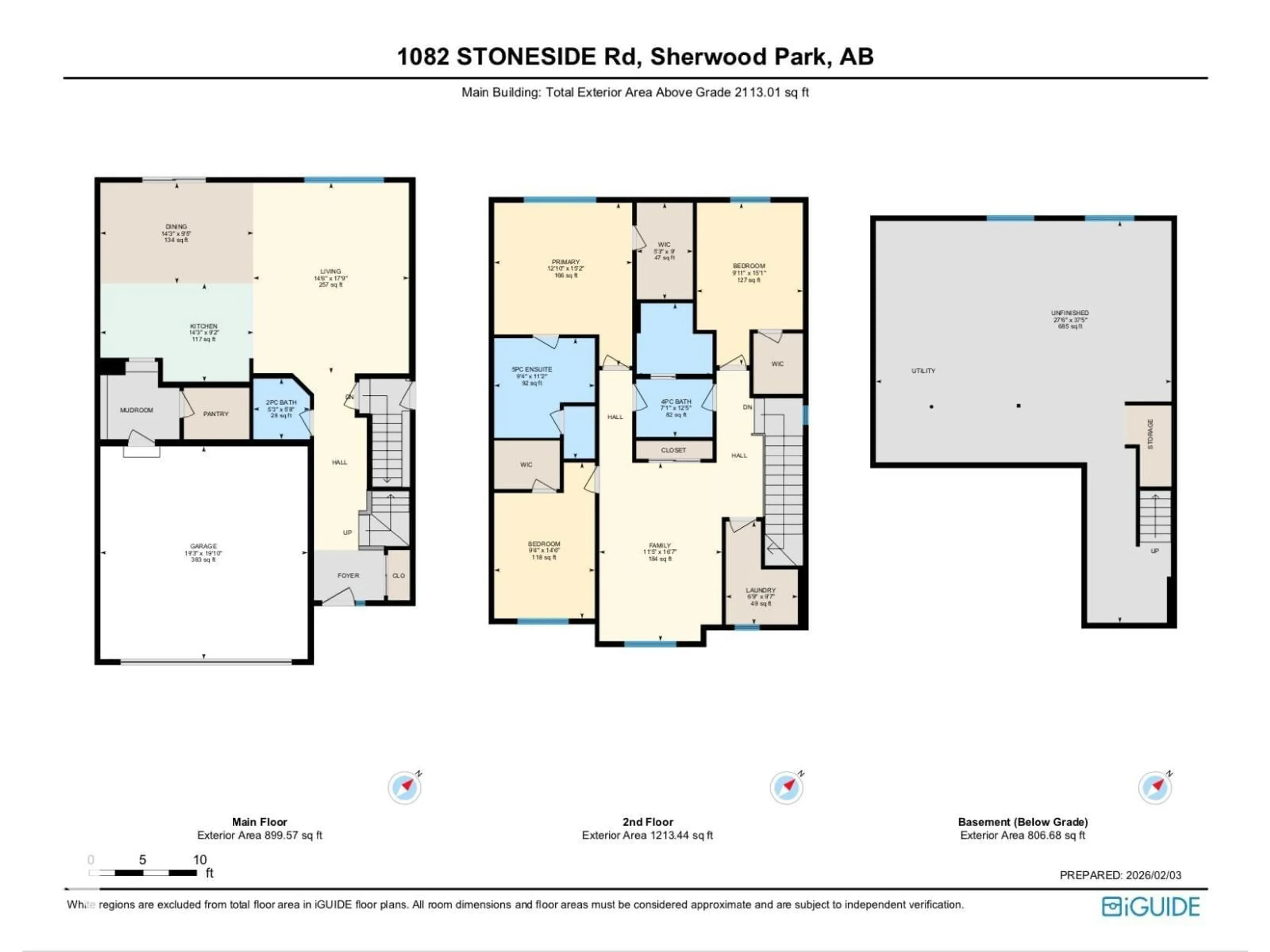 Floor plan for 1082 STONESIDE RD, Sherwood Park Alberta T8H3A1