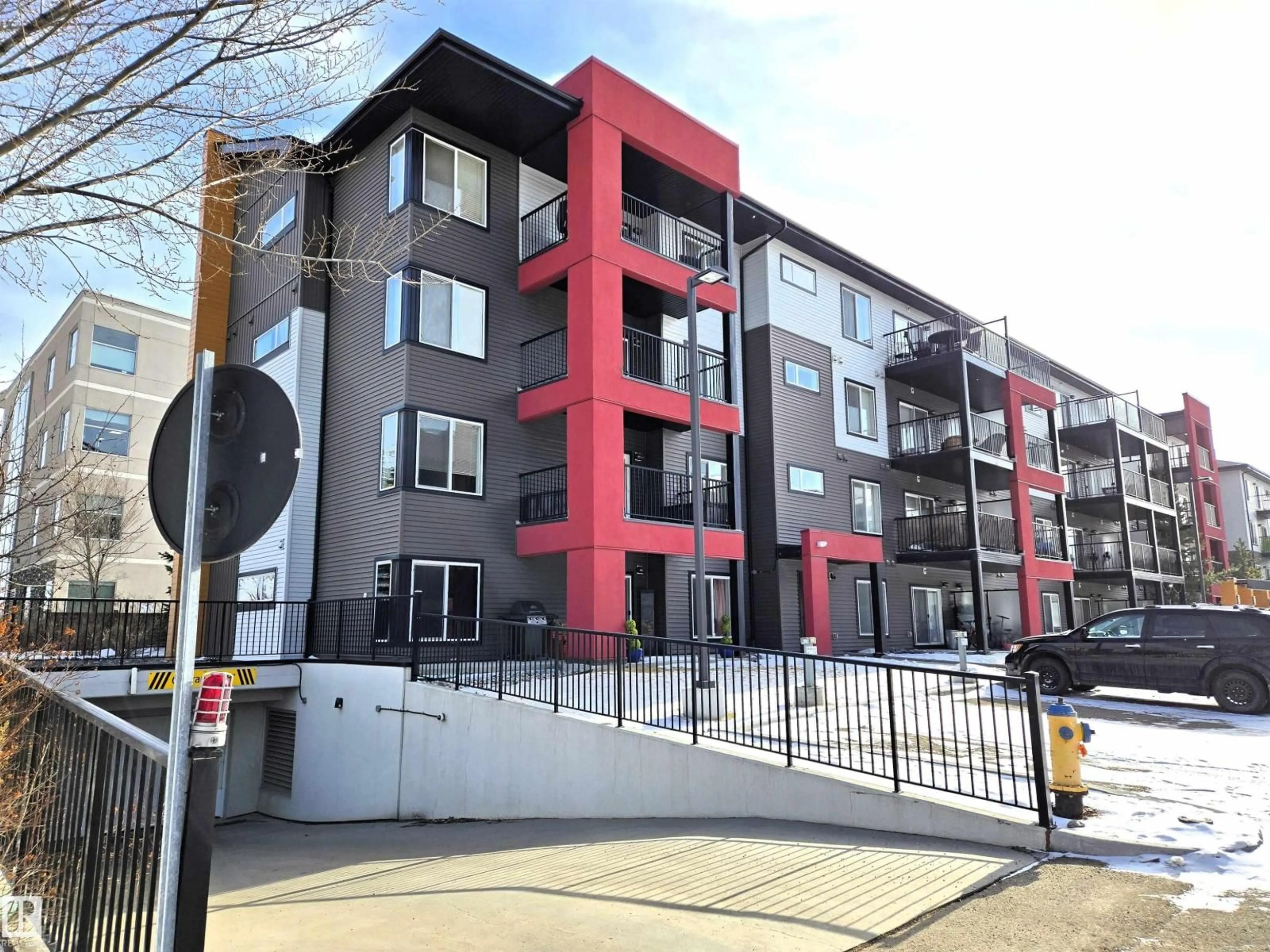 A pic from outside/outdoor area/front of a property/back of a property/a pic from drone, building for #306 - 340 WINDERMERE RD, Edmonton Alberta T6W2P2