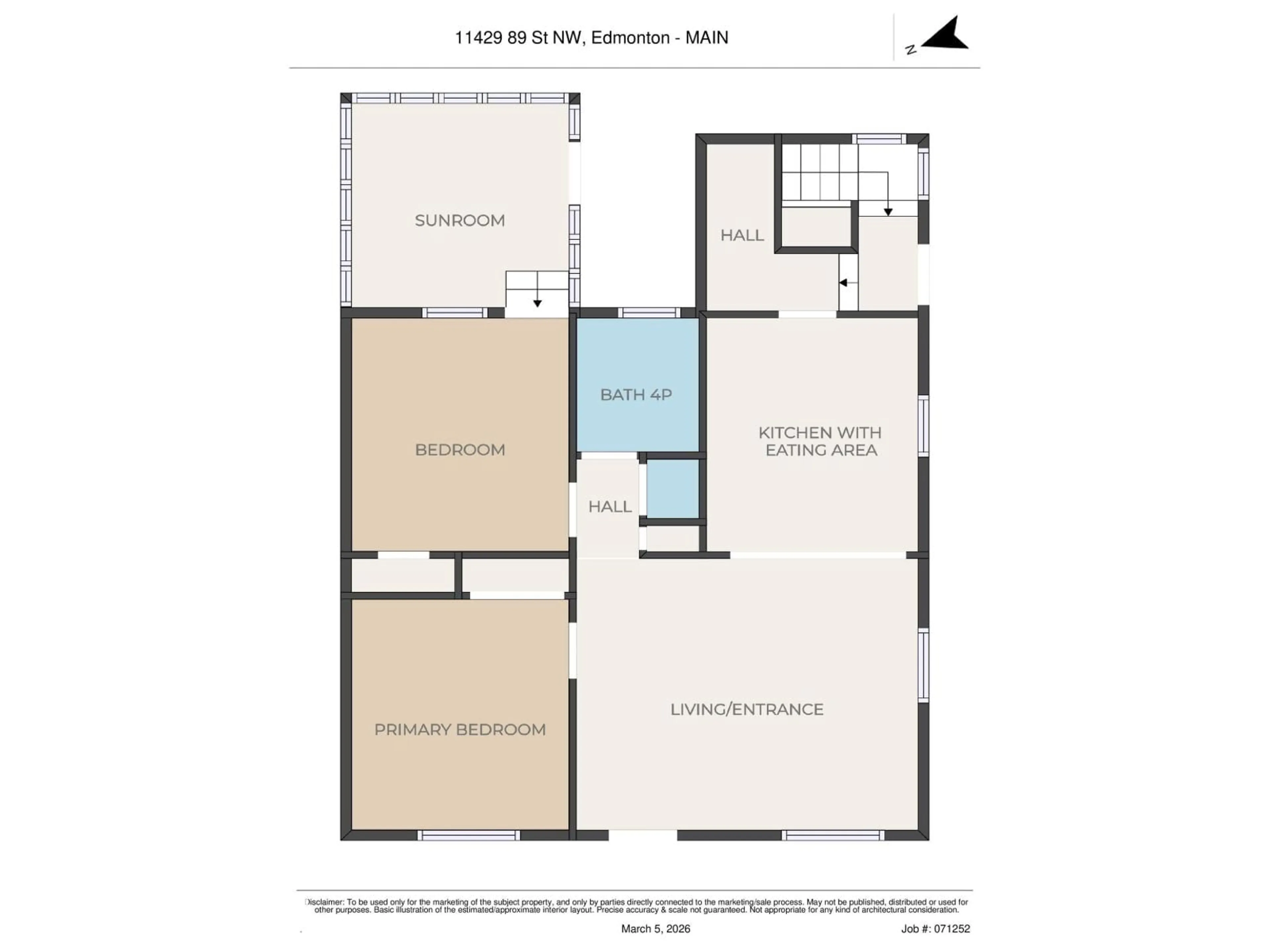 Floor plan for NW - 11429 89 ST, Edmonton Alberta T5B3T7