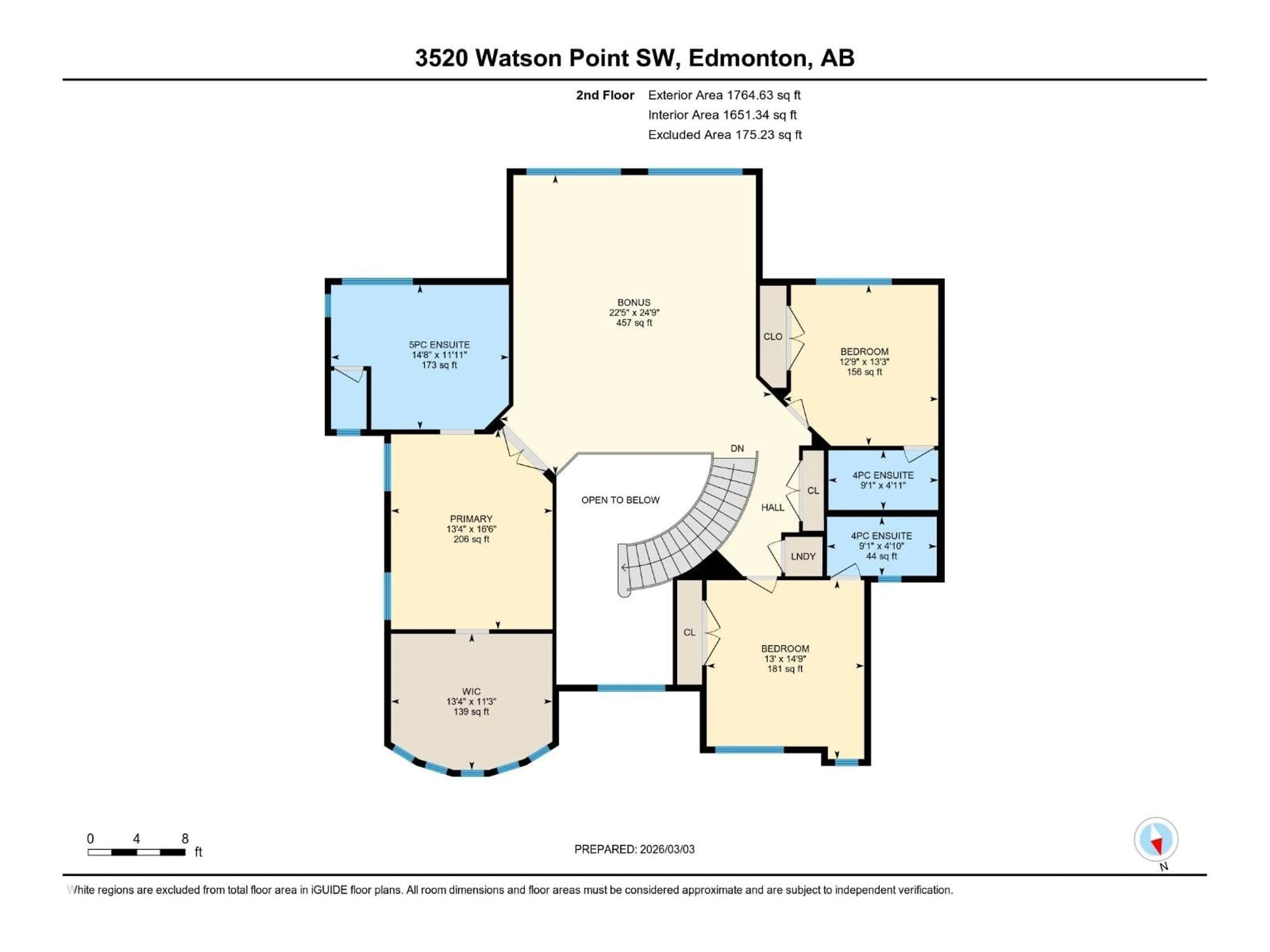 Floor plan for 3520 WATSON PT, Edmonton Alberta T6W2L2