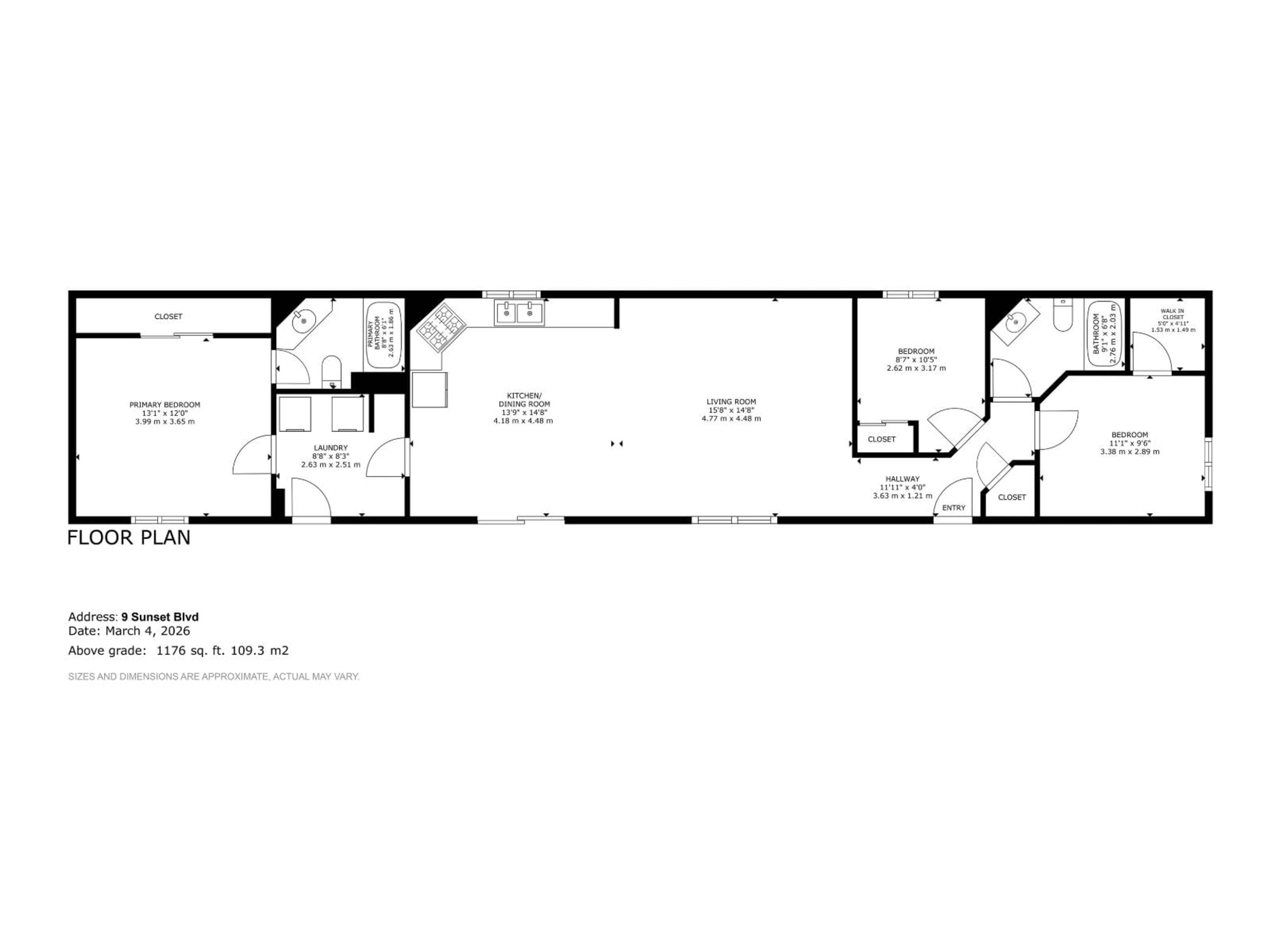 Floor plan for 9 SUNSET BV, Spruce Grove Alberta T7X3J1
