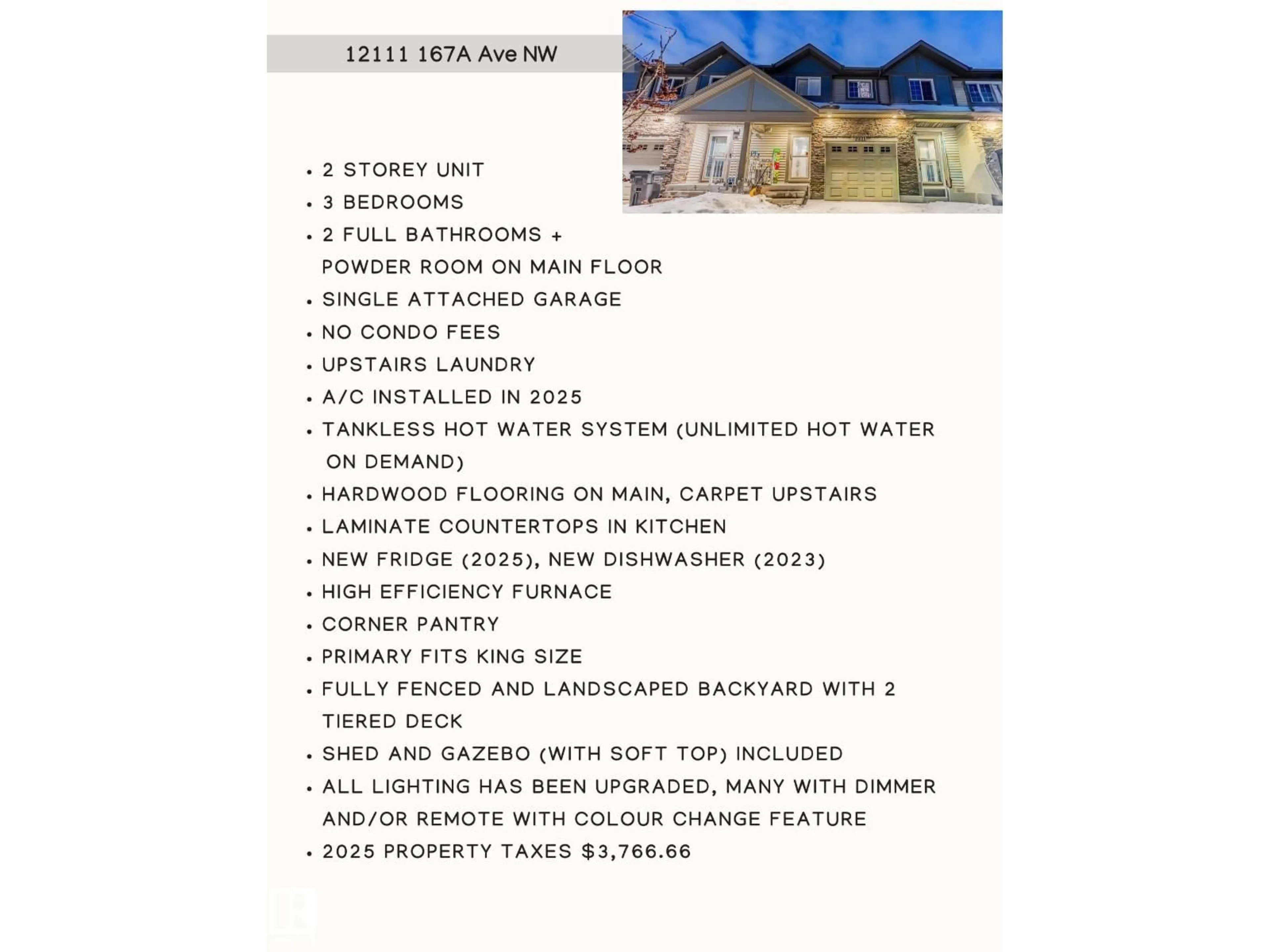 Unknown for 12111 167A AV, Edmonton Alberta T5X0G4