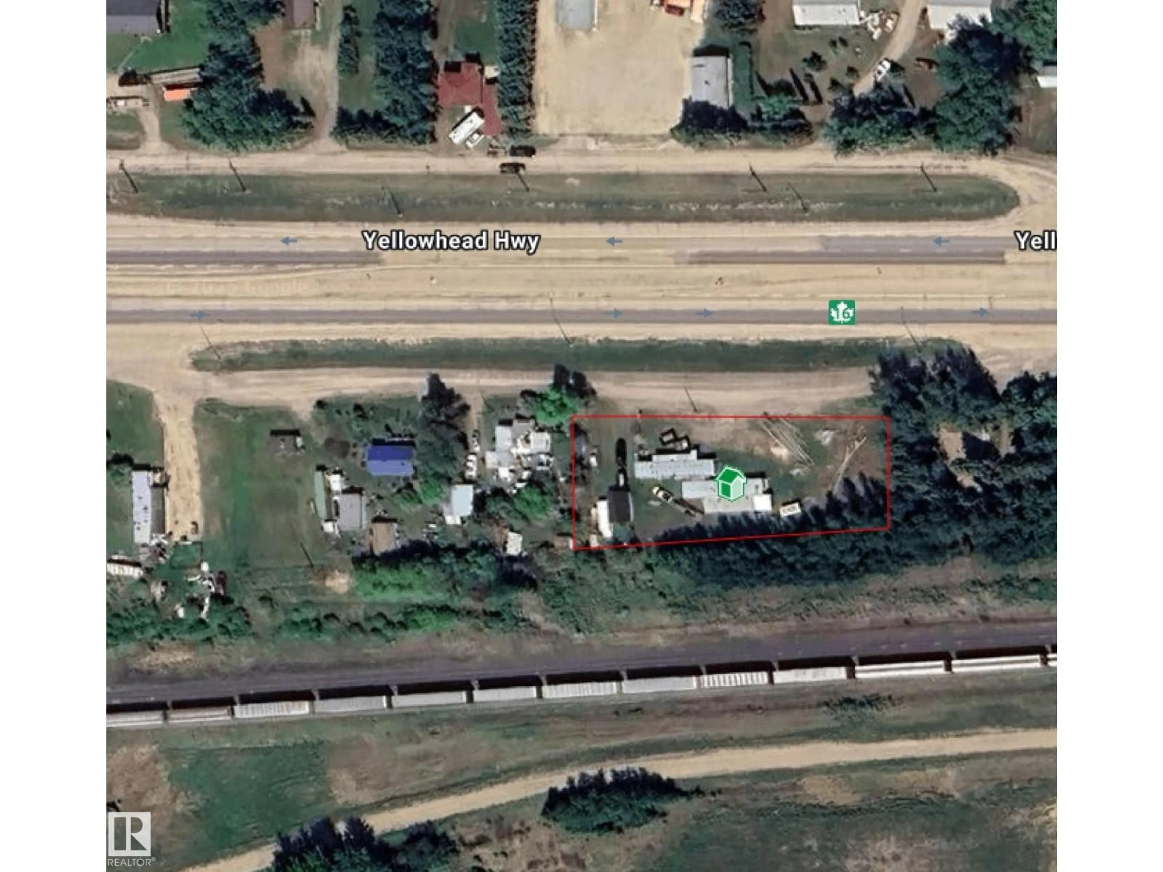 A pic from outside/outdoor area/front of a property/back of a property/a pic from drone, street for 6127 HGHWAY 16, Rural Parkland County Alberta T0E0W0