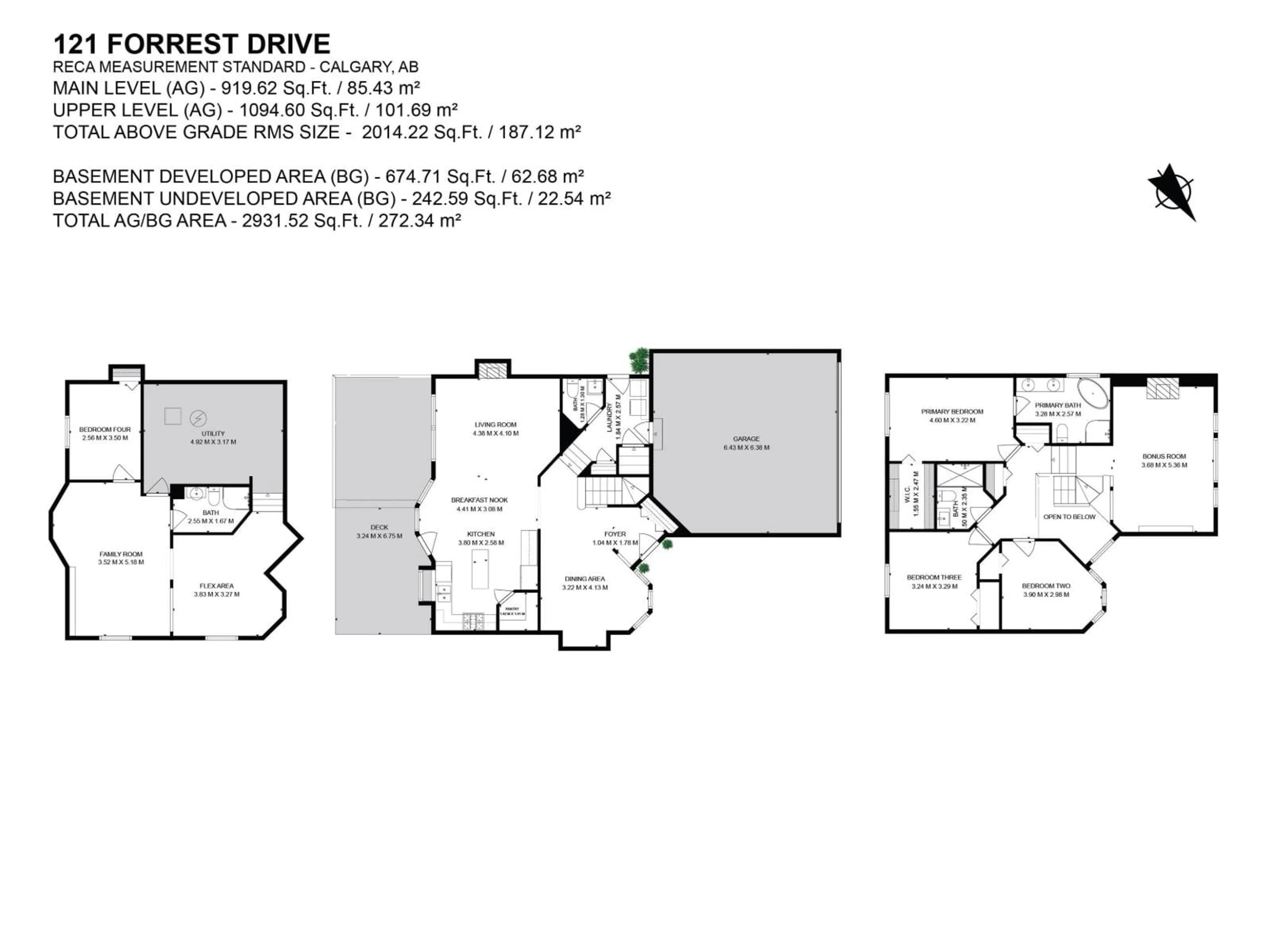 Floor plan for 121 FORREST DR, Sherwood Park Alberta T8A6A8