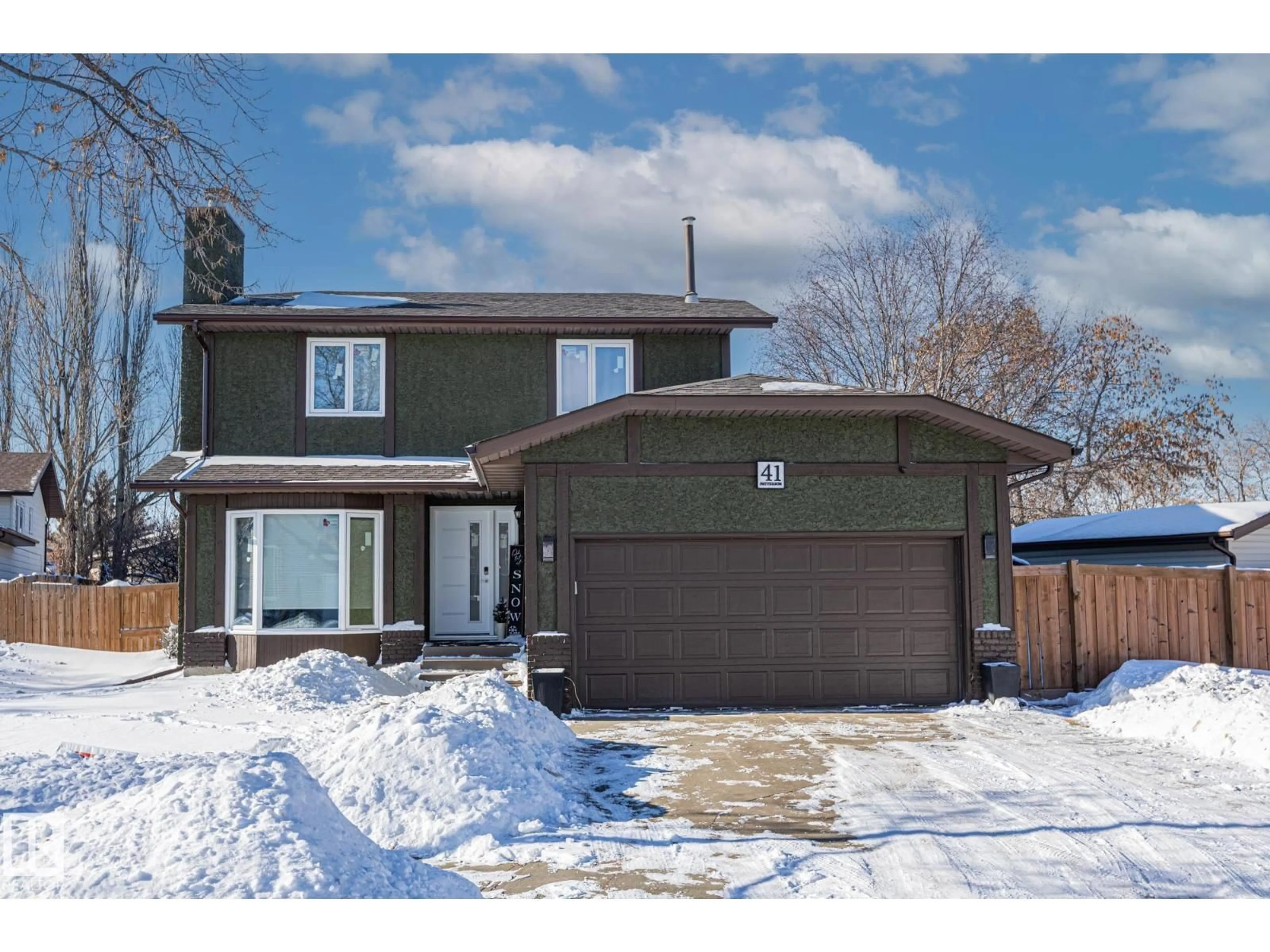 Home with brick exterior material, street for 41 PATTERSON CR, St. Albert Alberta T8N4T9