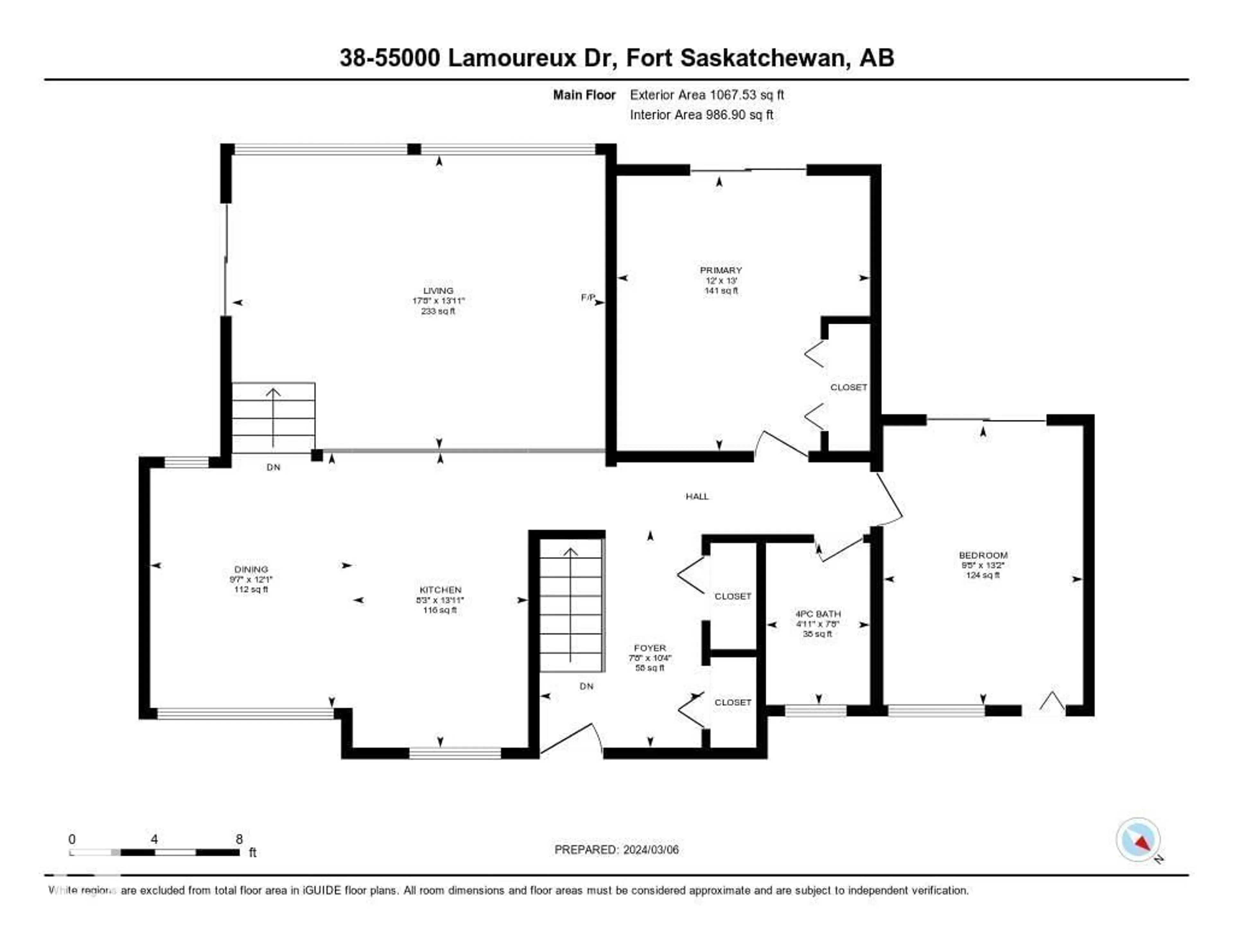 Floor plan for 55000 - 38 LAMOUREUX DR, Rural Sturgeon County Alberta T8L5A7