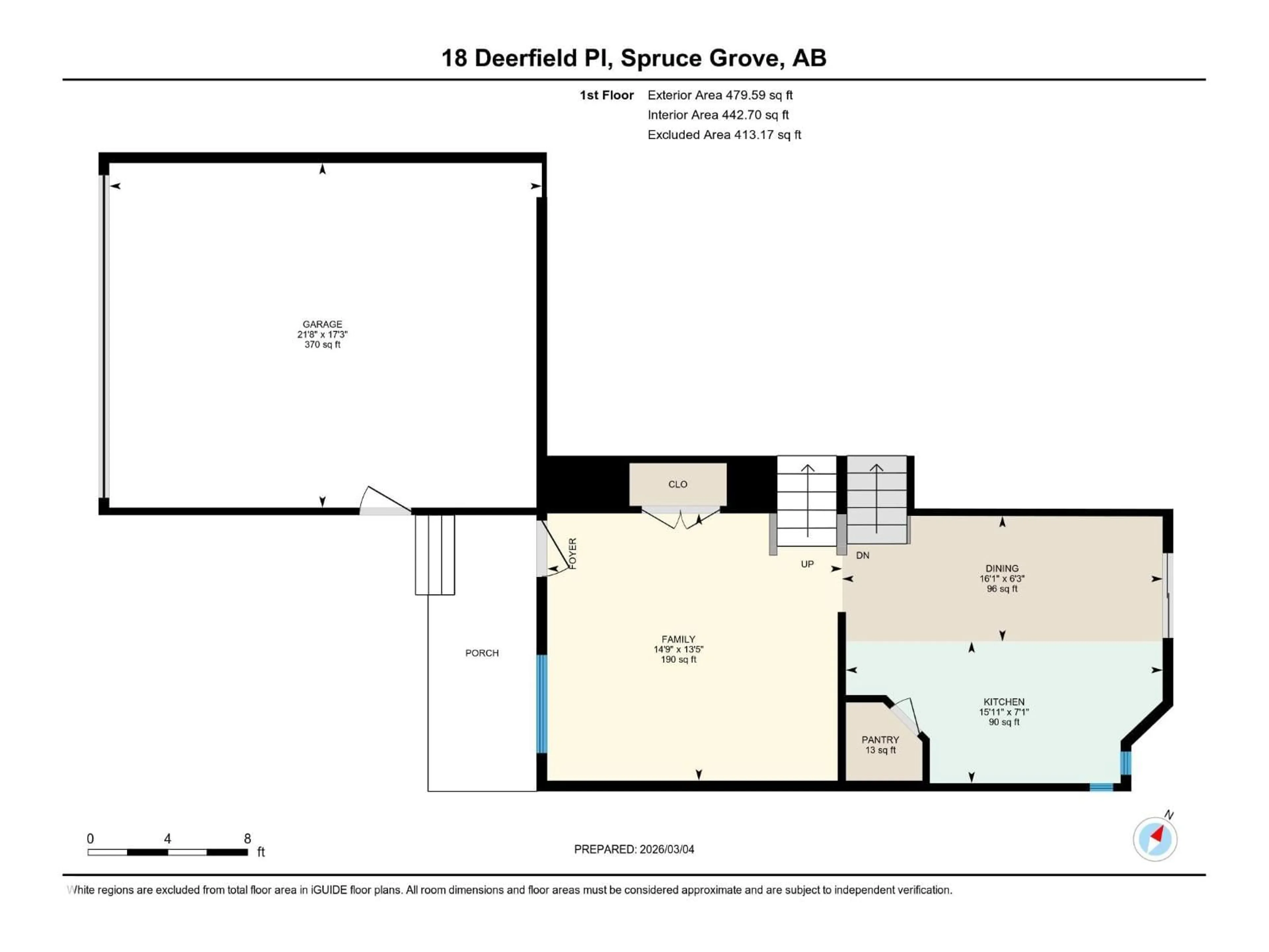 Floor plan for 18 DEERFIELD PL, Spruce Grove Alberta T7X3J7