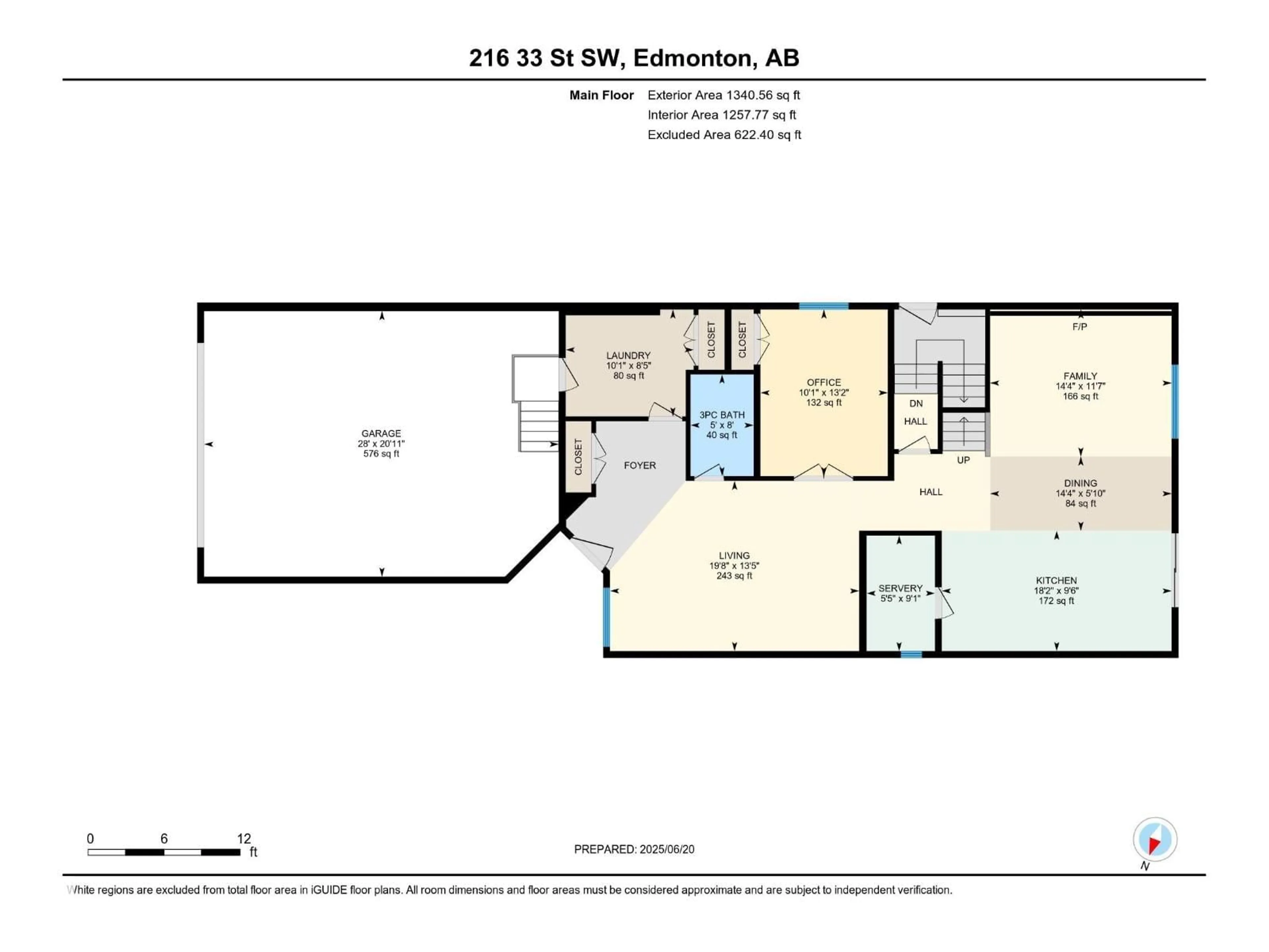 Floor plan for 216 33 ST, Edmonton Alberta T6X3C7