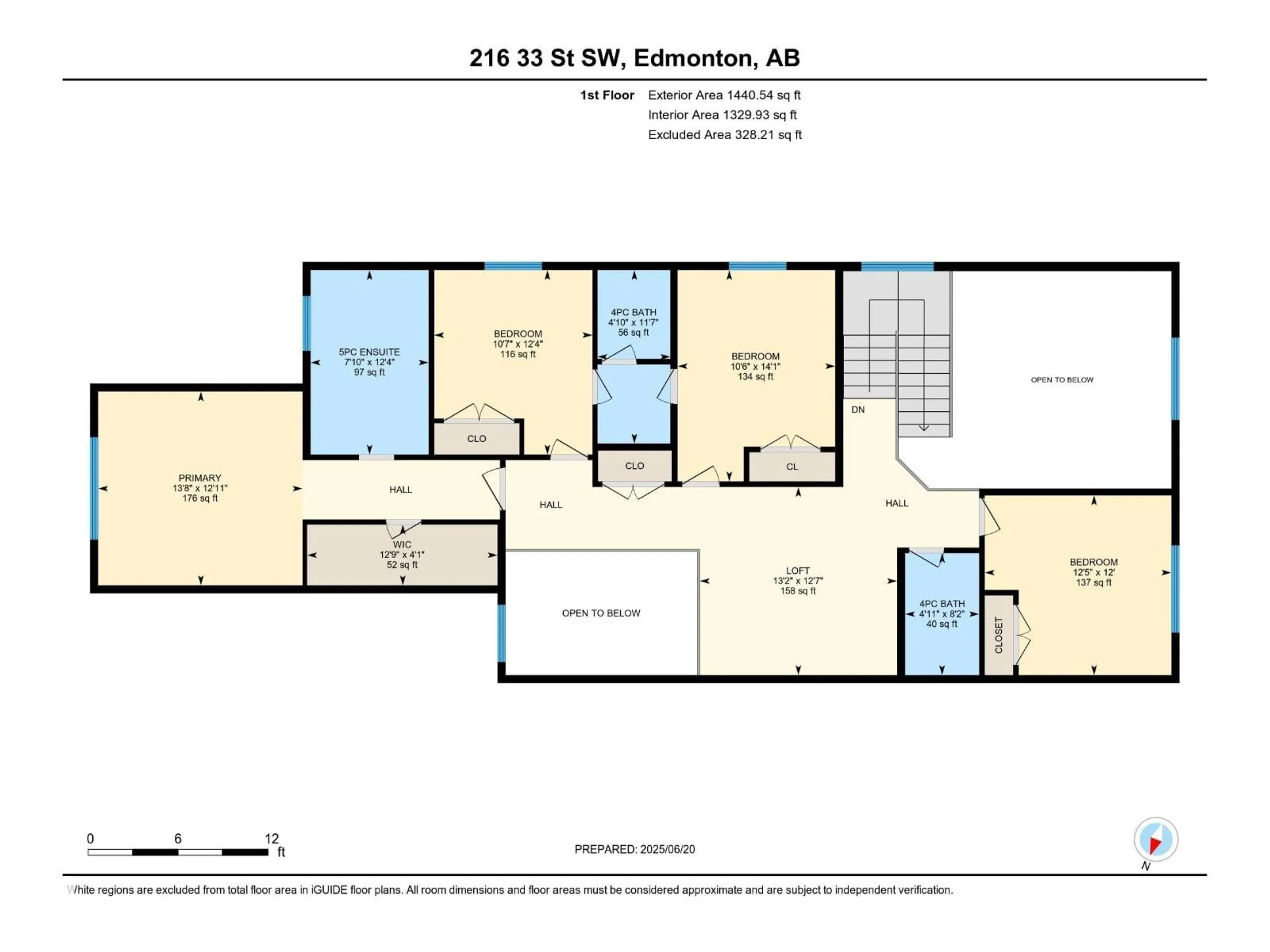 Floor plan for 216 33 ST, Edmonton Alberta T6X3C7