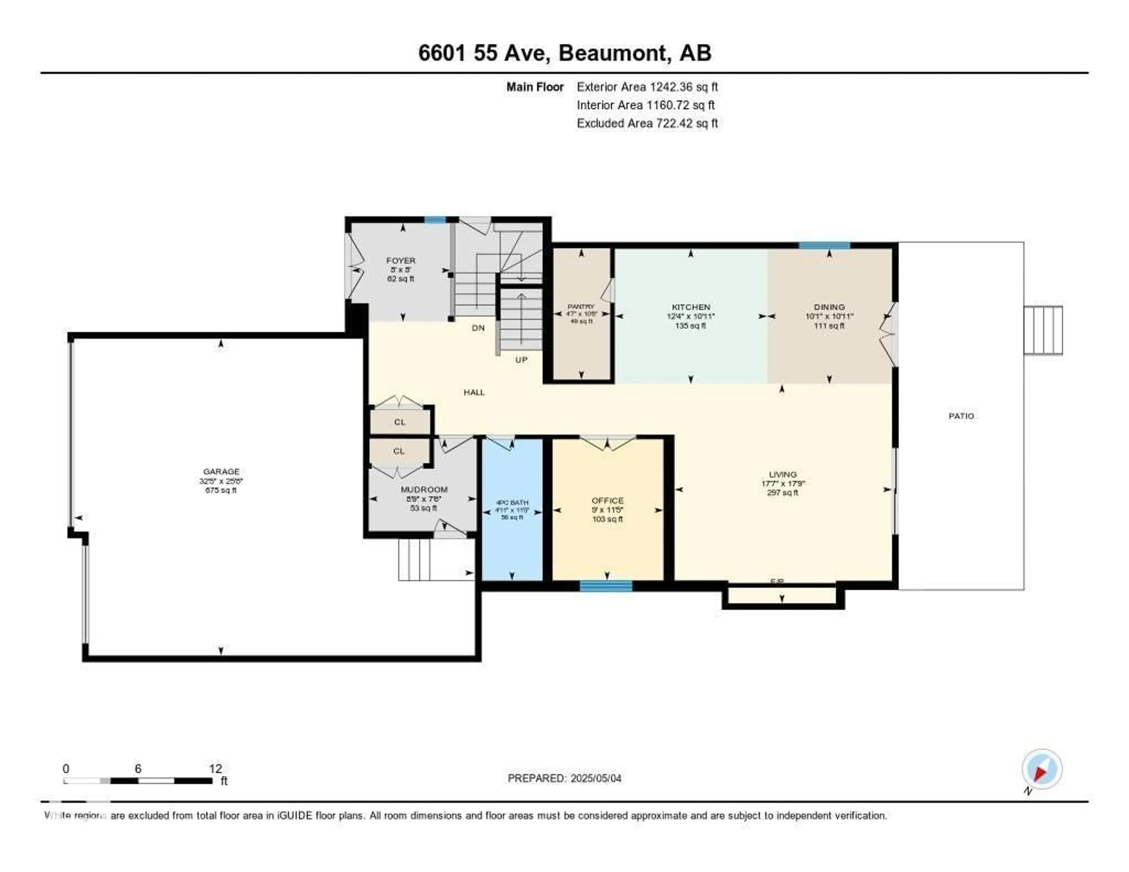 Floor plan for 6601 55 AV, Beaumont Alberta T4X2X6